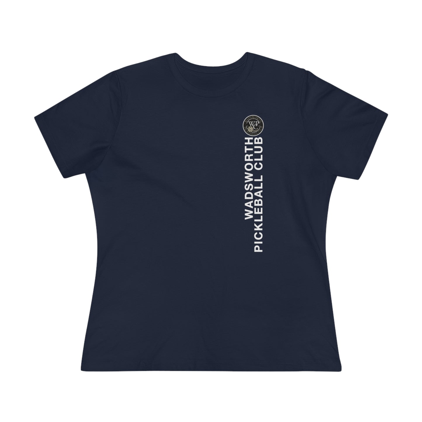 WPC VERTICAL WHITE, Relaxed Fit Women's T-shirt