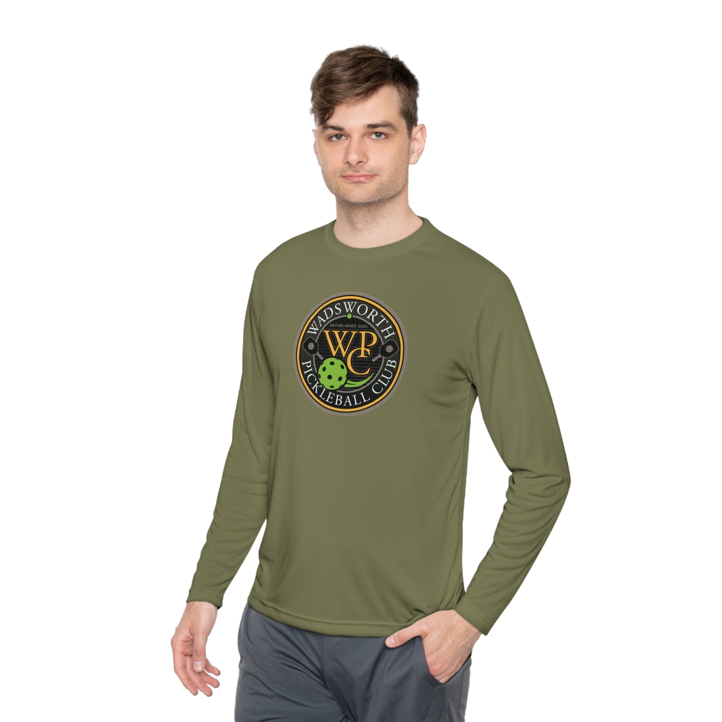 WPC COLOR LOGO SPORT-TEK (FRONT & PICKLEBALL BACK) - Unisex Lightweight Long Sleeve Tee