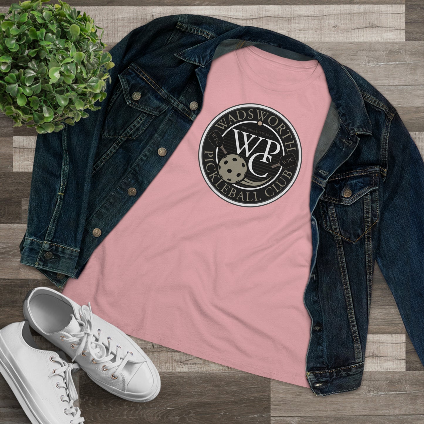 WPC GRAY WHITE, Relaxed Fit Women's T-shirt