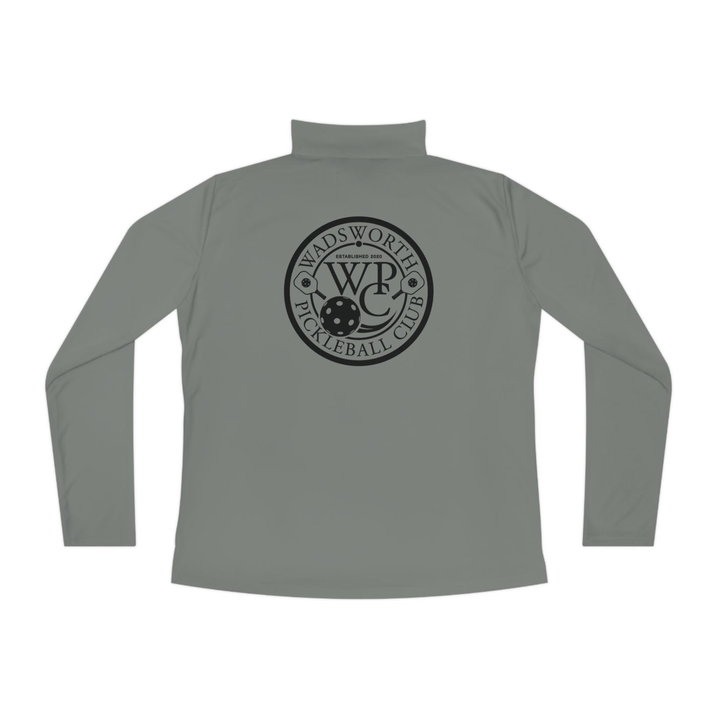 WPC BLACK-WHITE LOGOS LADIES SPORT-TEK (FRONT & BACK) - Ladies Quarter-Zip Pullover