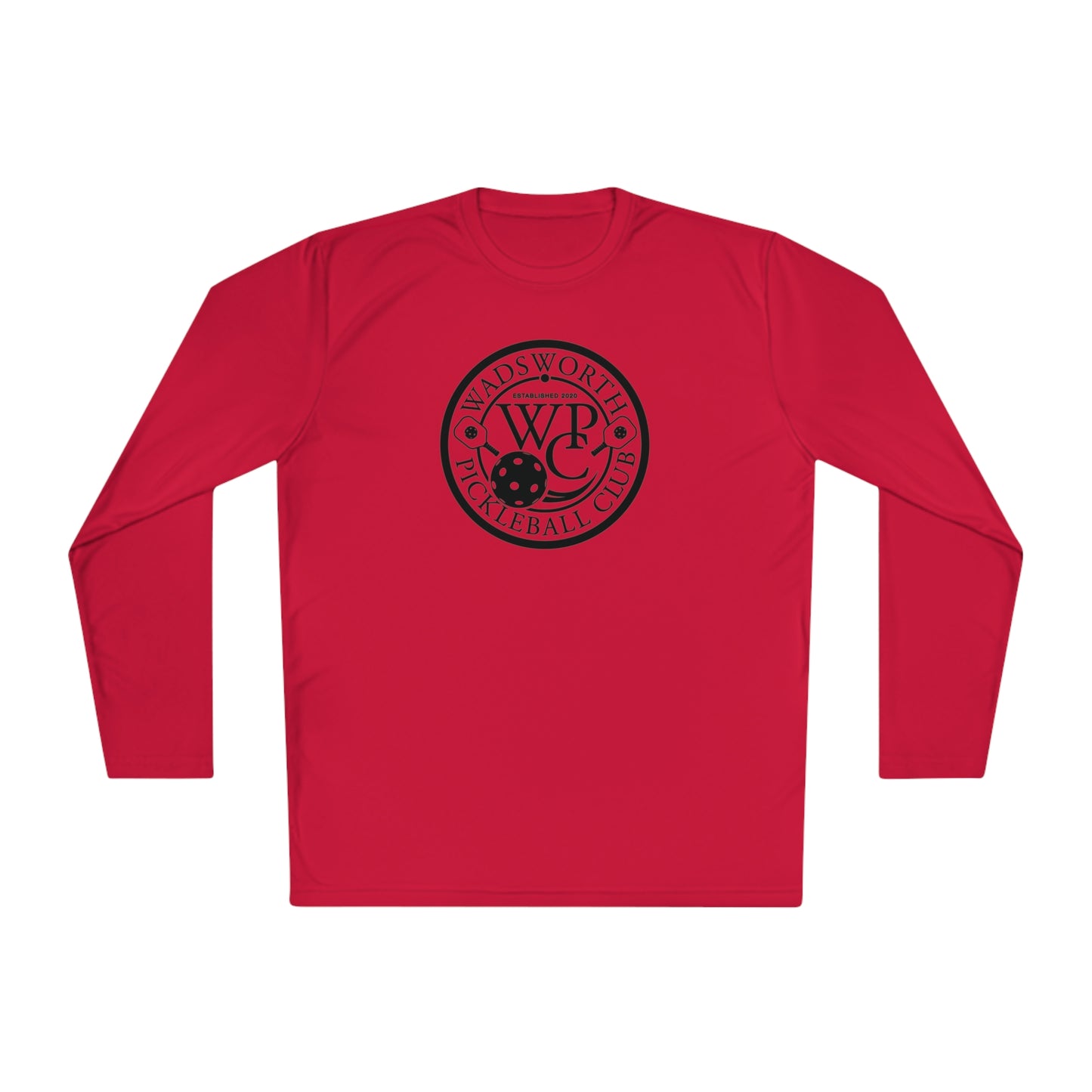WPC BLACK-WHITE LOGO SPORT-TEK (FRONT & PICKLEBALL BACK) - Unisex Lightweight Long Sleeve Tee