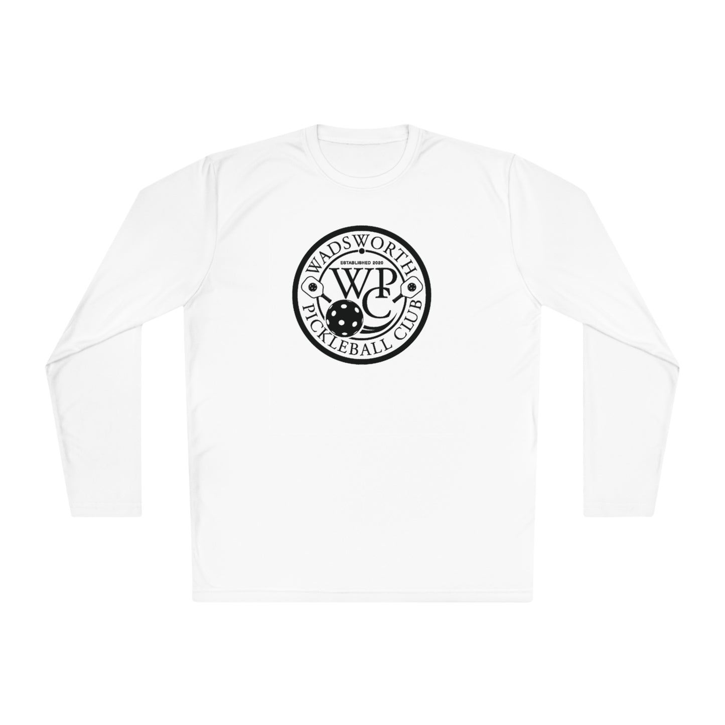 WPC BLACK-WHITE LOGO SPORT-TEK (FRONT & PICKLEBALL BACK) - Unisex Lightweight Long Sleeve Tee