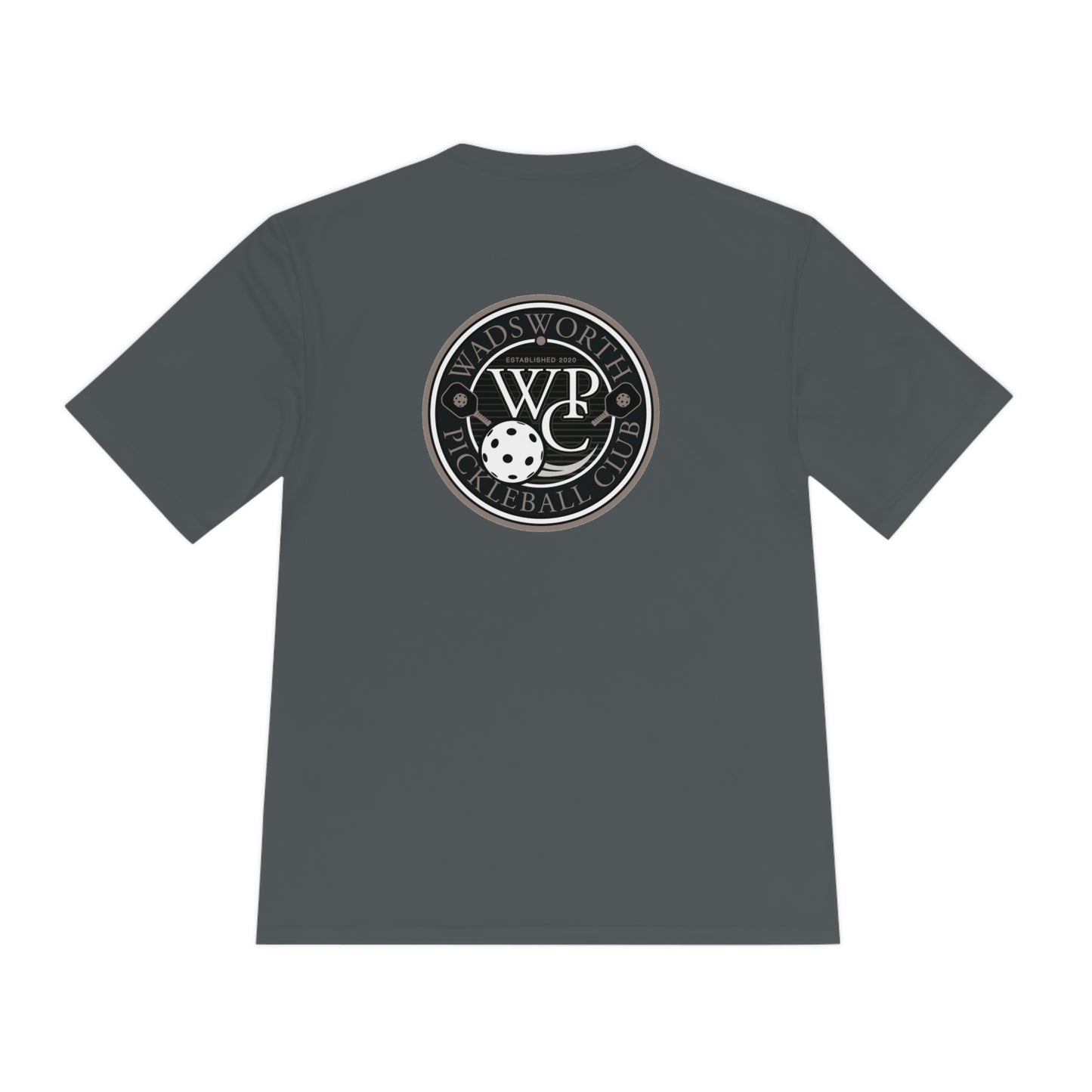 WPC GRAY POCKET LOGO SPORT-TEK (FRONT & LOGO BACK) - Unisex Moisture Wicking Tee