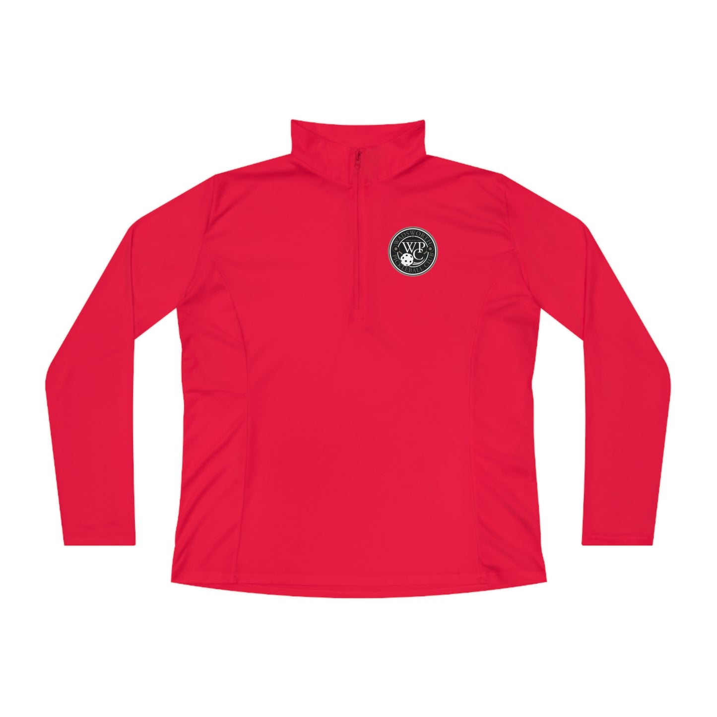 WPC CIRCULAR GRAY LOGOS LADIES SPORT-TEK (FRONT & BACK) - Ladies Quarter-Zip Pullover