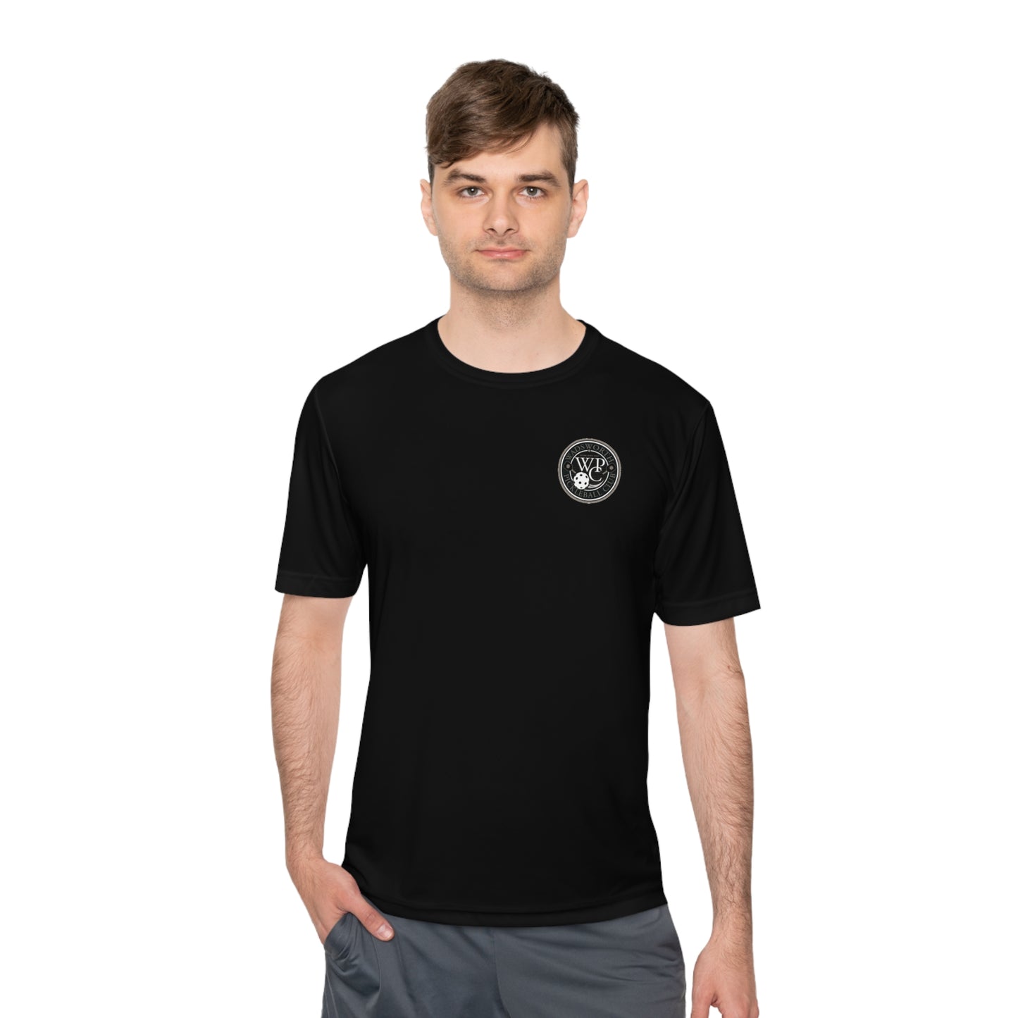 WPC GRAY POCKET LOGO SPORT-TEK (FRONT & LOGO BACK) - Unisex Moisture Wicking Tee