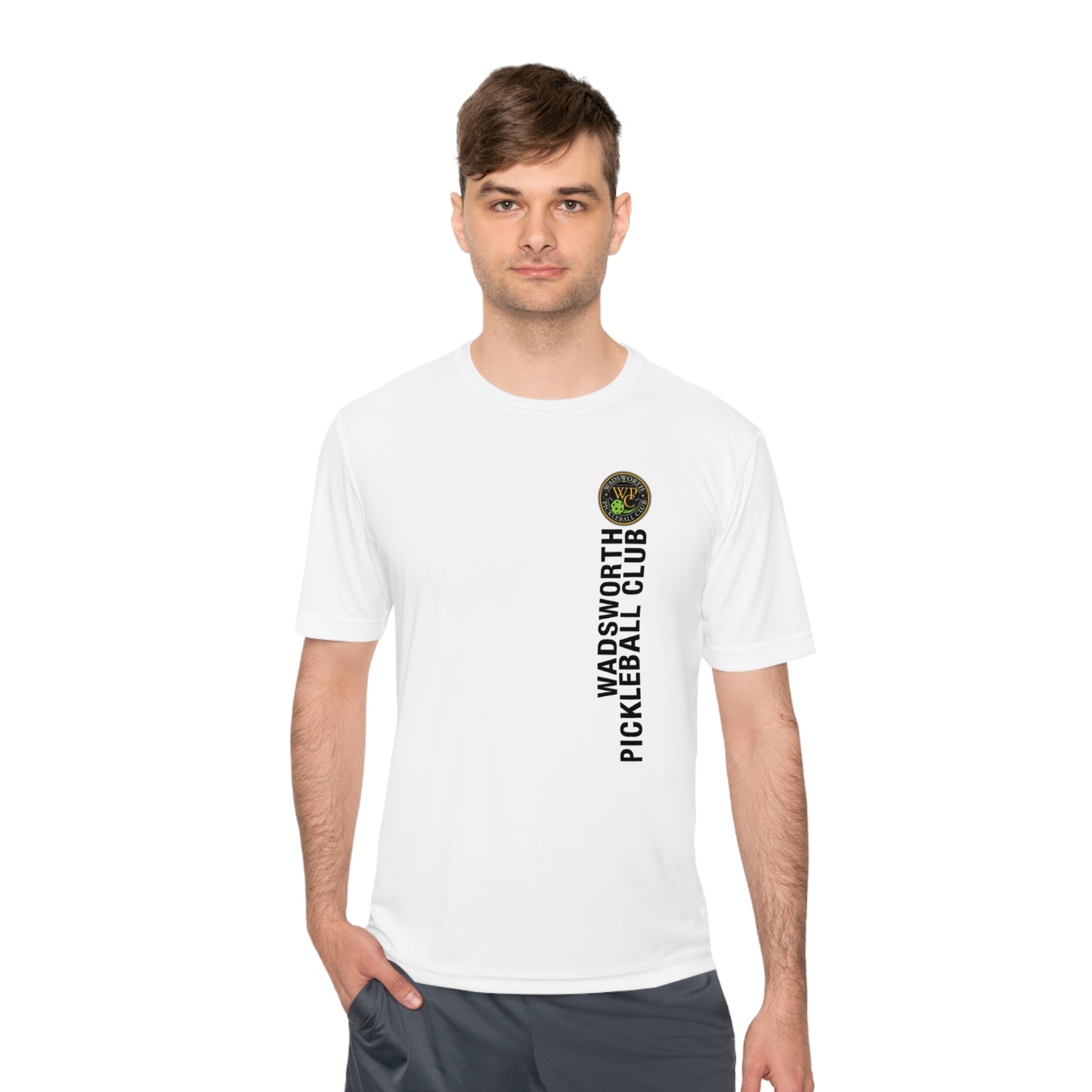 WPC COLOR VERTICAL LOGO SPORT-TEK (FRONT & LOGO BACK) - Unisex Moisture Wicking Tee