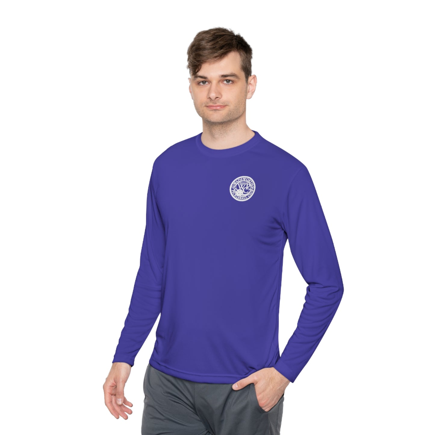 WPC WHITE-BLACK LOGOS SPORT-TEK (FRONT & BACK) - Unisex Lightweight Long Sleeve Tee
