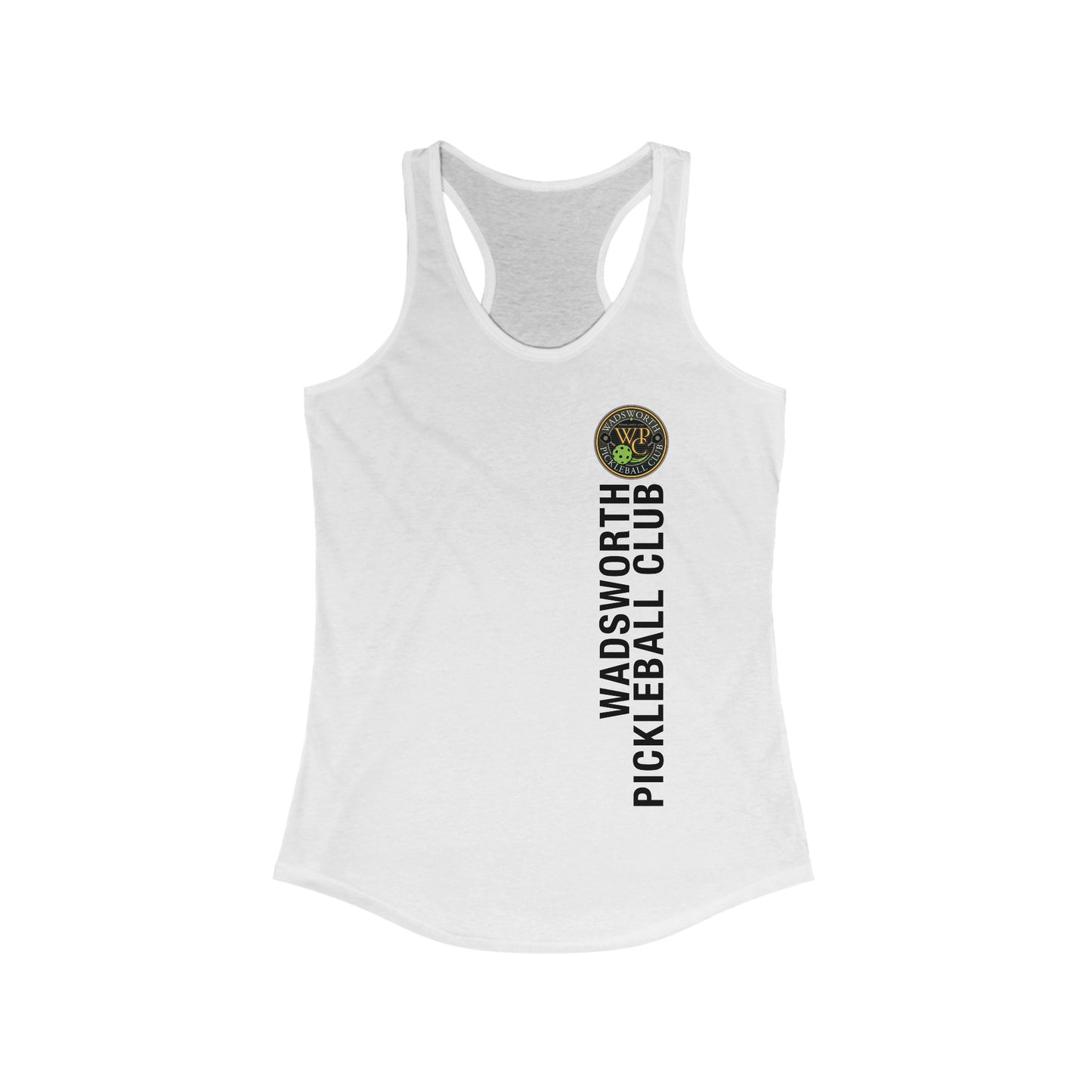 WPC COLOR VERTICAL LOGO (FRONT ONLY) - Women's Ideal Racerback Tank