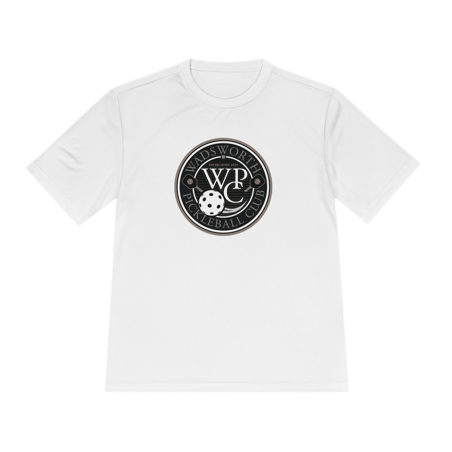 WPC GRAY LOGO SPORT-TEK (FRONT & PICKLEBALL BACK) - Unisex Moisture Wicking Tee