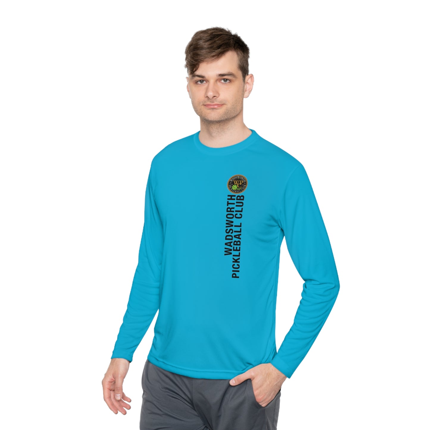 WPC COLOR VERTICAL LOGO SPORT-TEK (FRONT & BACK) - Unisex Lightweight Long Sleeve Tee