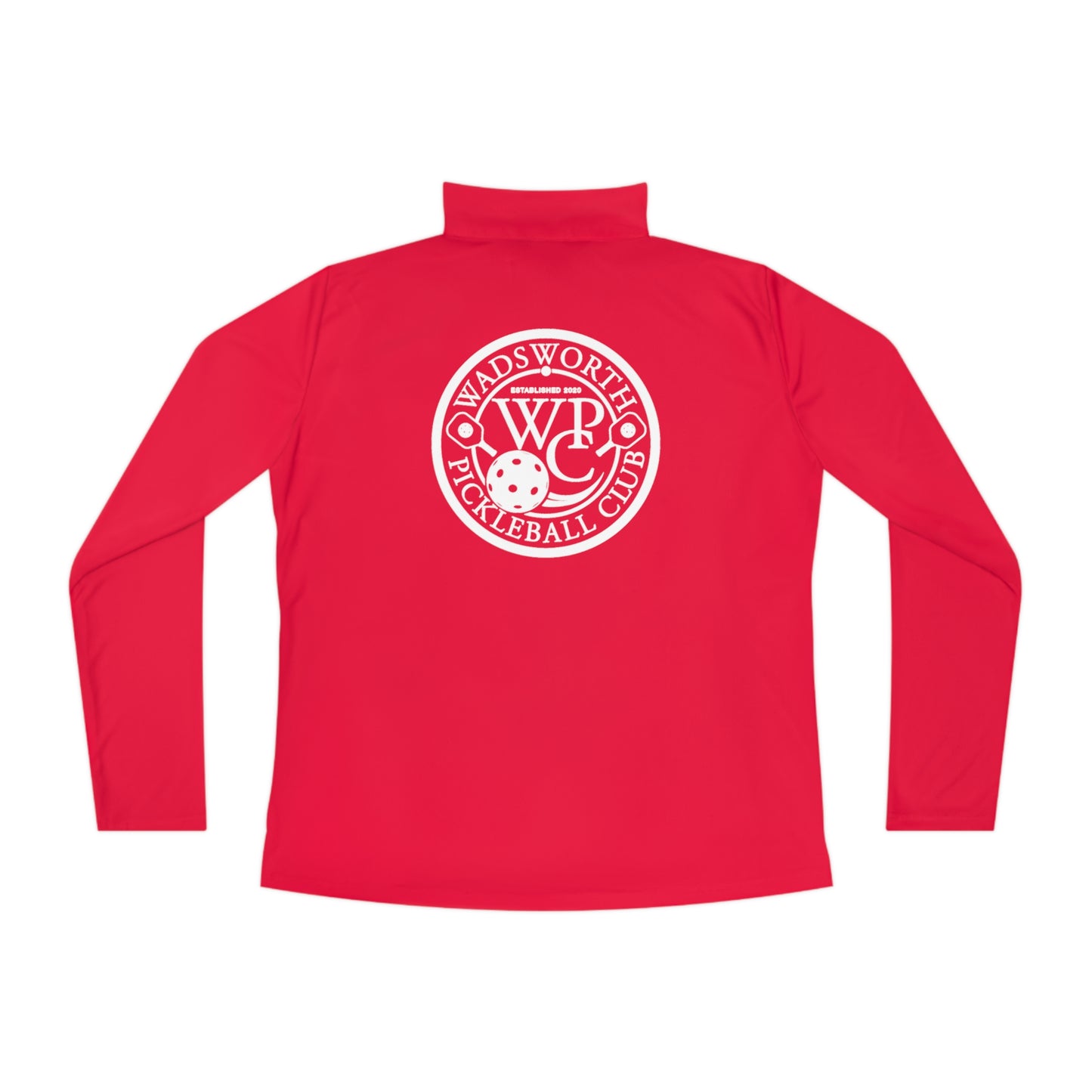 WPC BLACK-WHITE LOGOS LADIES SPORT-TEK (FRONT & BACK) - Ladies Quarter-Zip Pullover