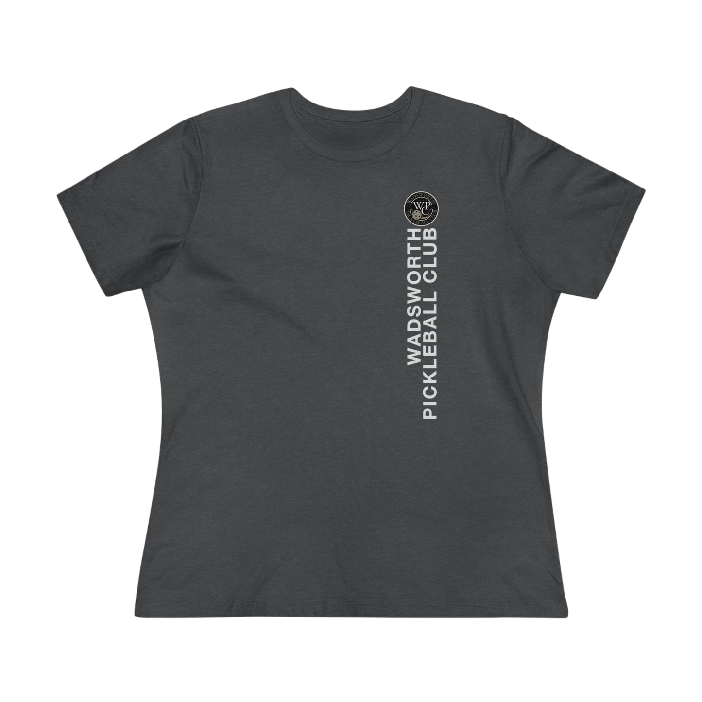 WPC VERTICAL WHITE, Relaxed Fit Women's T-shirt