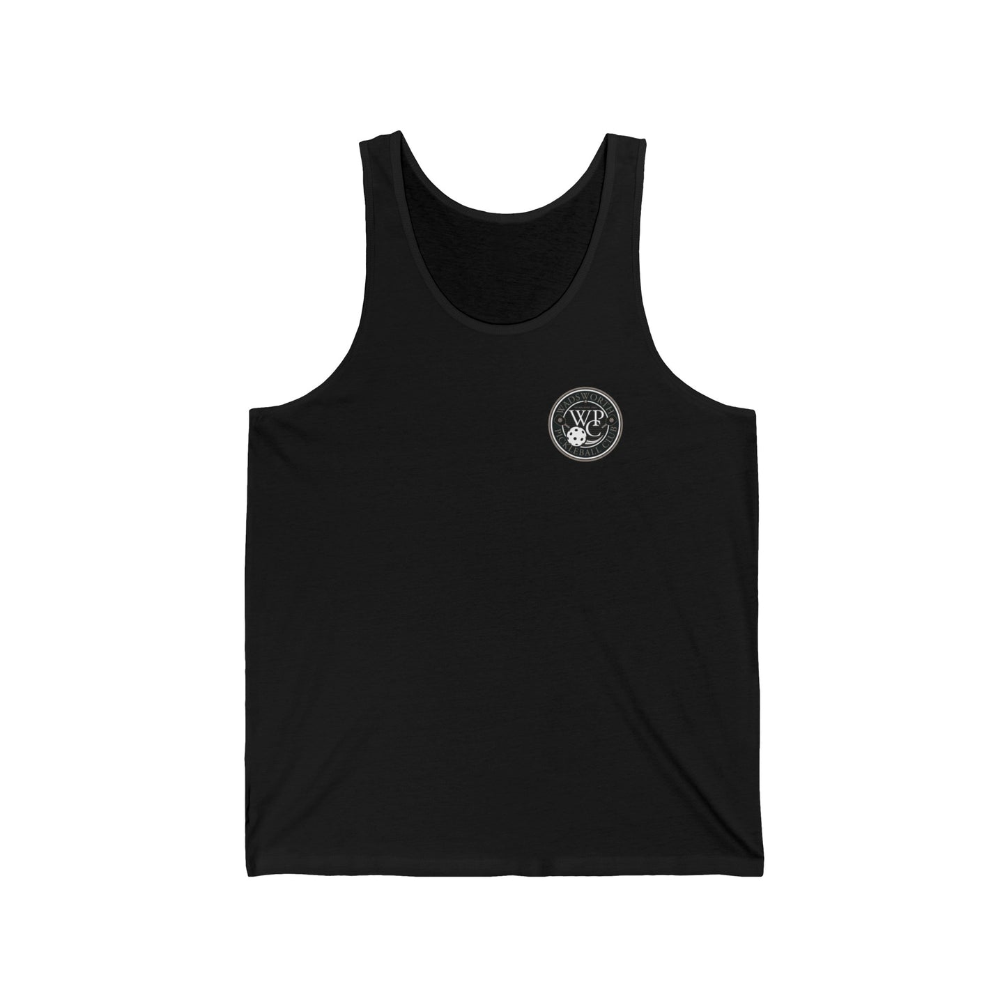 WPC GRAY POCKET LOGO (FRONT & PICKLEBALL BACK) - Unisex Jersey Tank