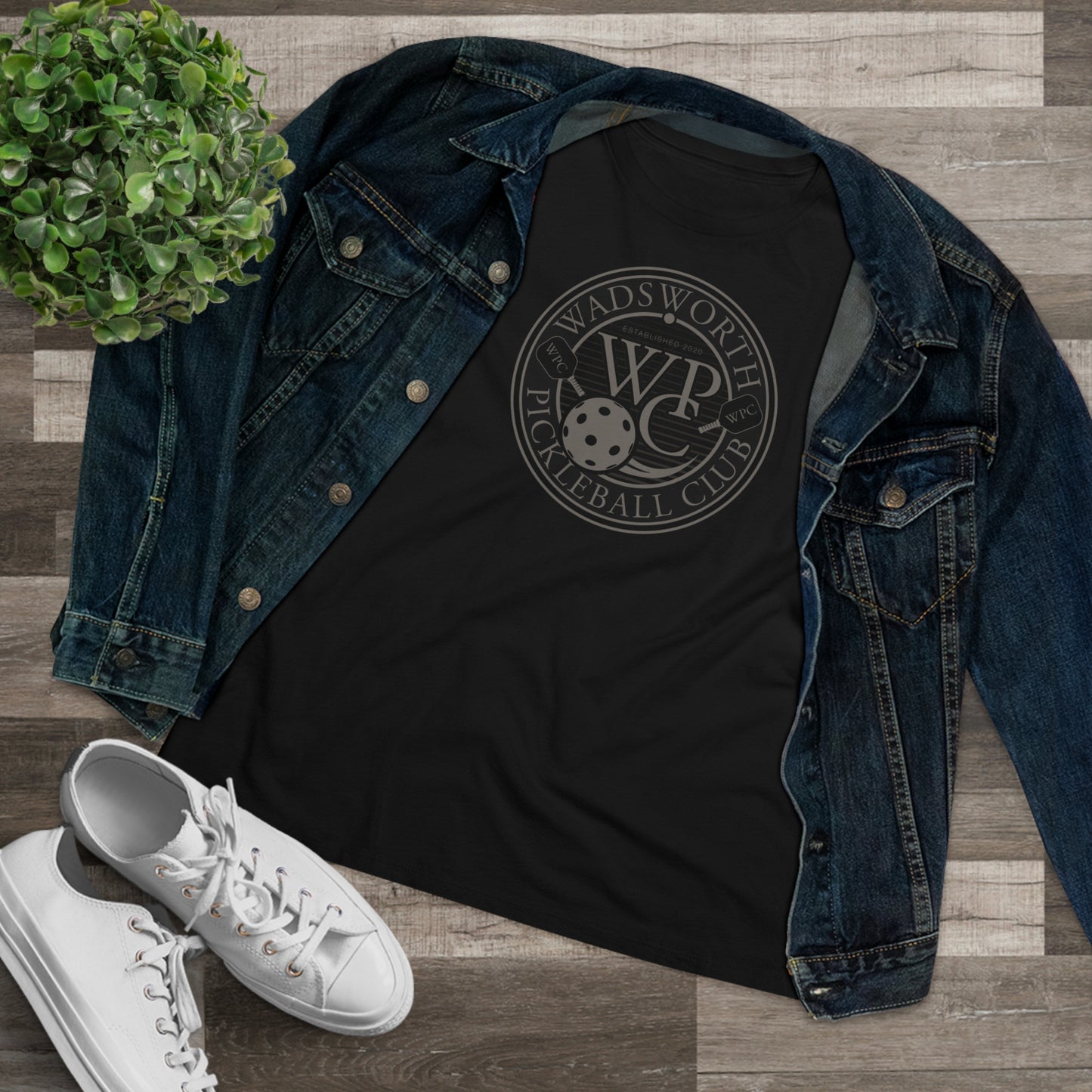 WPC GRAY BLACK, Relaxed Fit Women's T-shirt