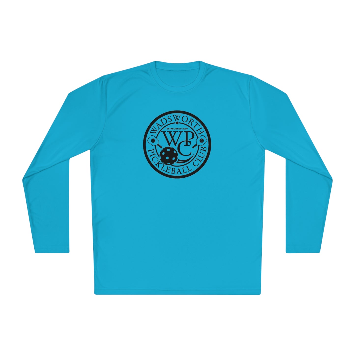 WPC BLACK-WHITE LOGO SPORT-TEK (FRONT & PICKLEBALL BACK) - Unisex Lightweight Long Sleeve Tee