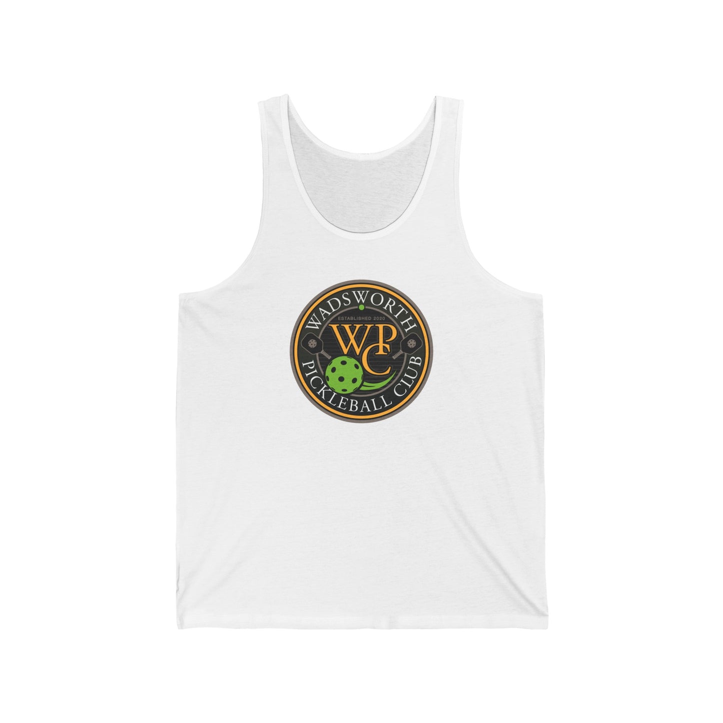 WPC COLOR LOGO (FRONT & PICKLEBALL BACK) - Unisex Jersey Tank