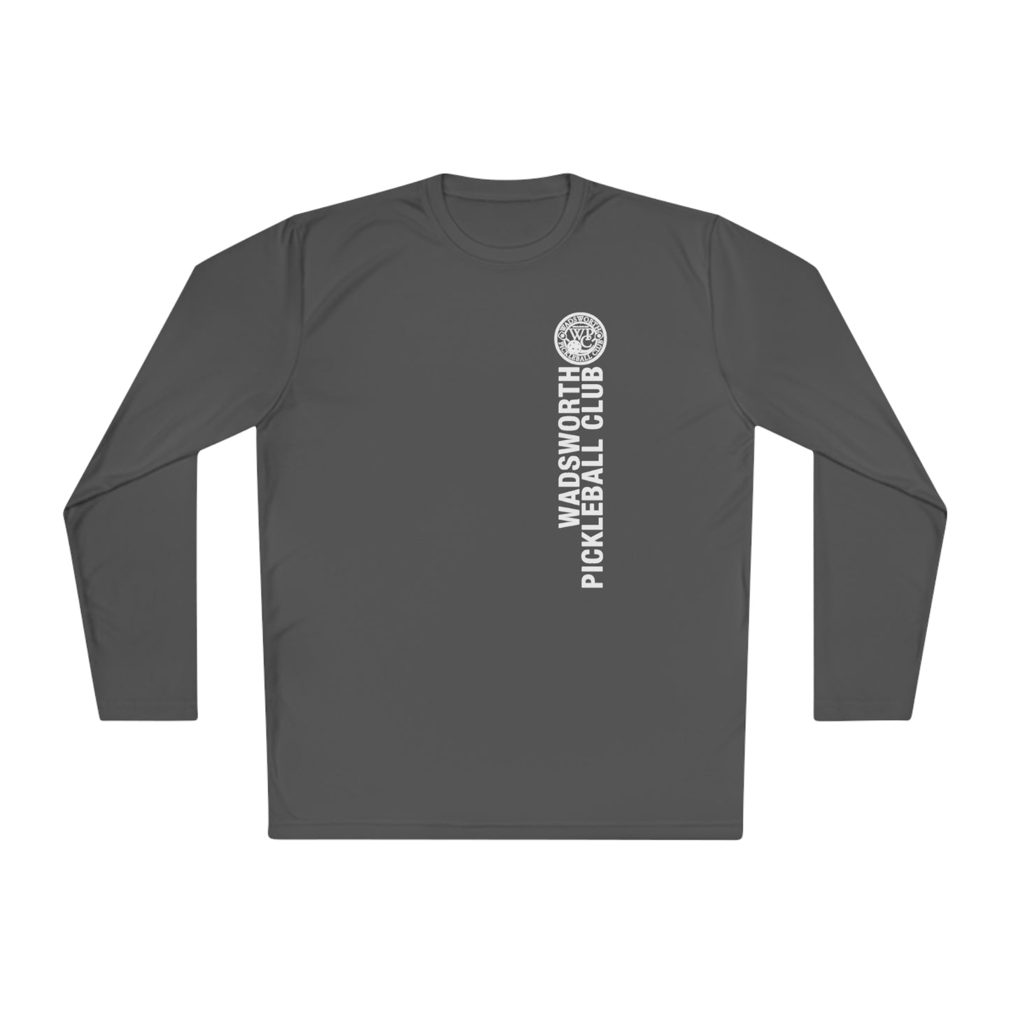 WPC WHITE-BLACK VERTICAL LOGO SPORT-TEK (FRONT & BACK) - Unisex Lightweight Long Sleeve Tee