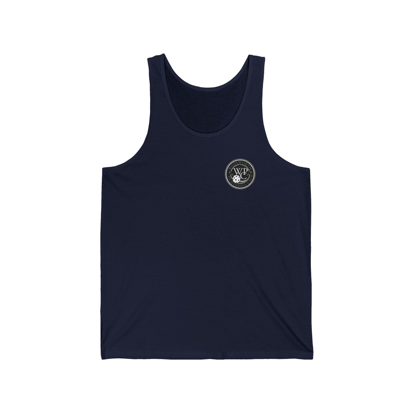 WPC GRAY POCKET LOGO (FRONT & PICKLEBALL BACK) - Unisex Jersey Tank