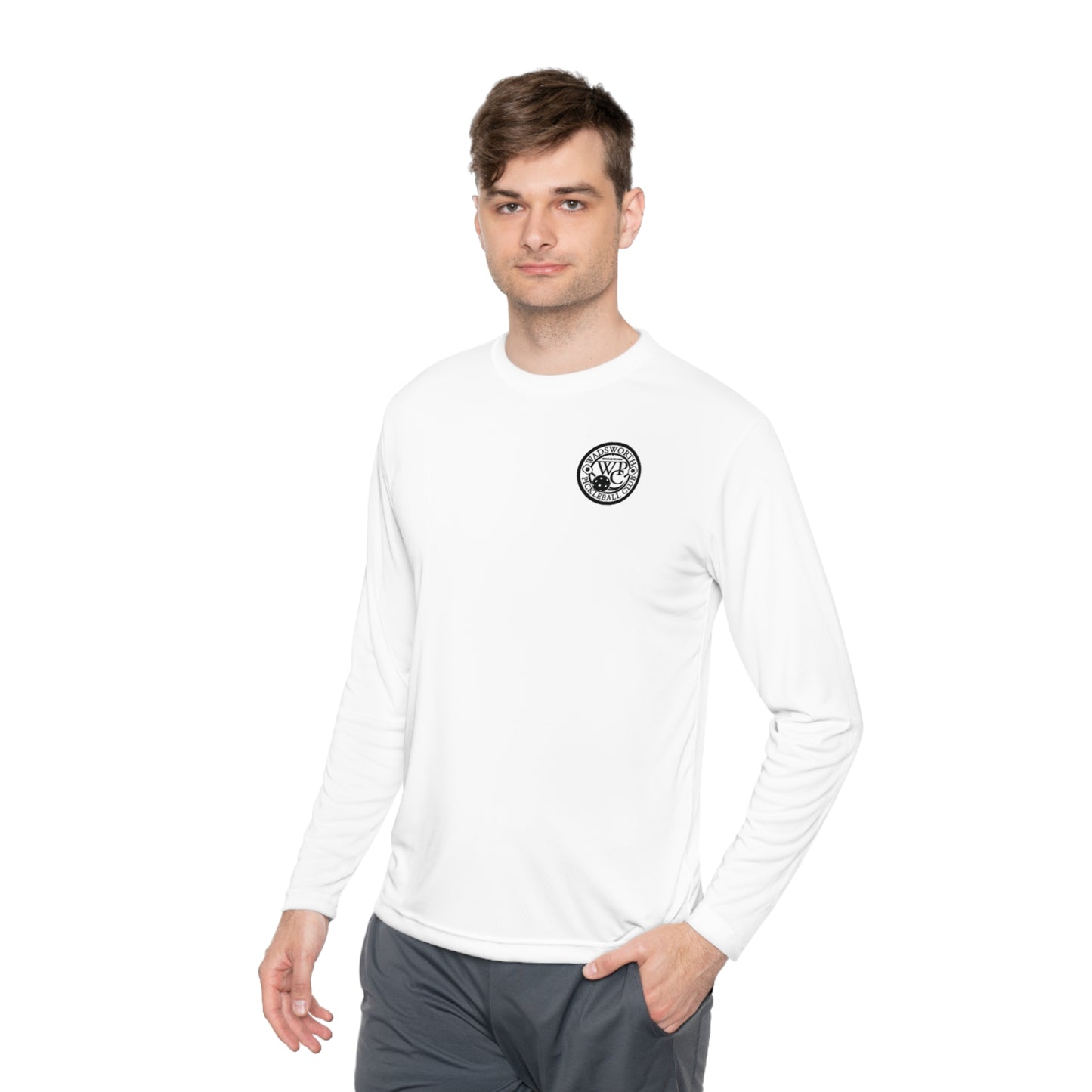 WPC WHITE-BLACK SPORT-TEK (FRONT & BACK) - Unisex Lightweight Long Sleeve Tee