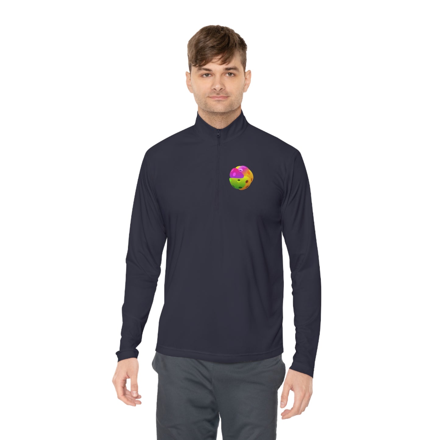 PICKLEBALL ABSTRACT, SPORT-TEK: Unisex Quarter-zip Pullover