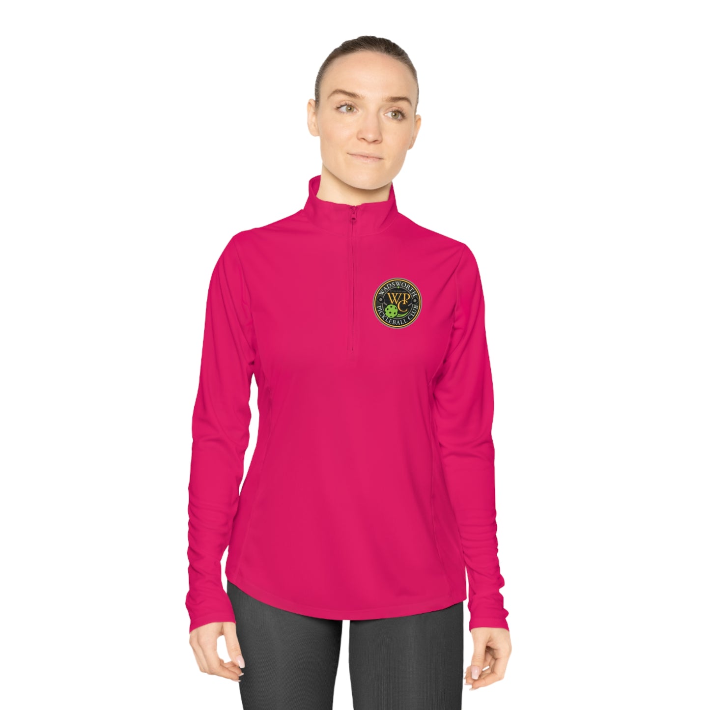 WPC CIRCULAR COLOR LOGOS LADIES SPORT-TEK (FRONT & BACK) - Ladies Quarter-Zip Pullover