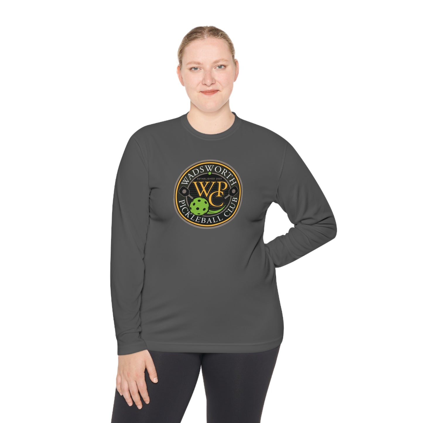 WPC COLOR LOGO SPORT-TEK (FRONT & PICKLEBALL BACK) - Unisex Lightweight Long Sleeve Tee