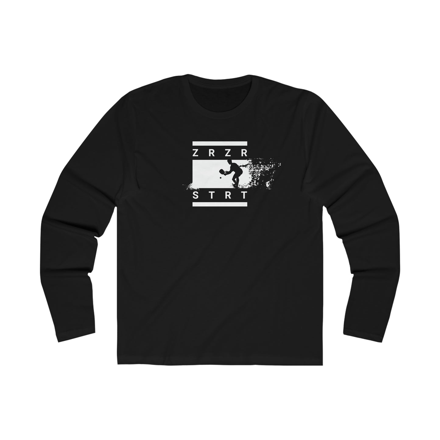 ZRZR-STRT ATHLETE, Men's Long Sleeve Crew Tee