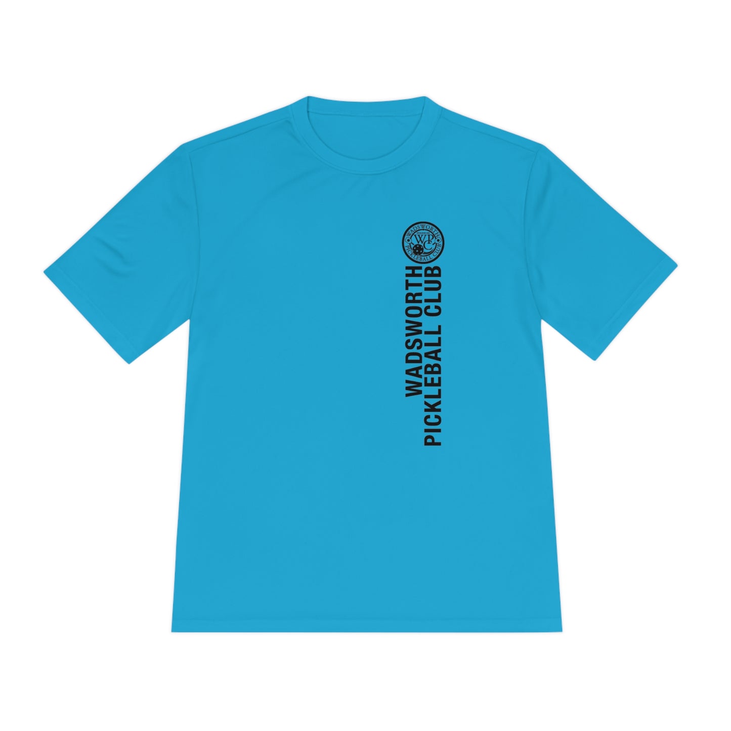 WPC BLACK VERTICAL LOGO SPORT-TEK (FRONT & LOGO BACK) - Unisex Moisture Wicking Tee