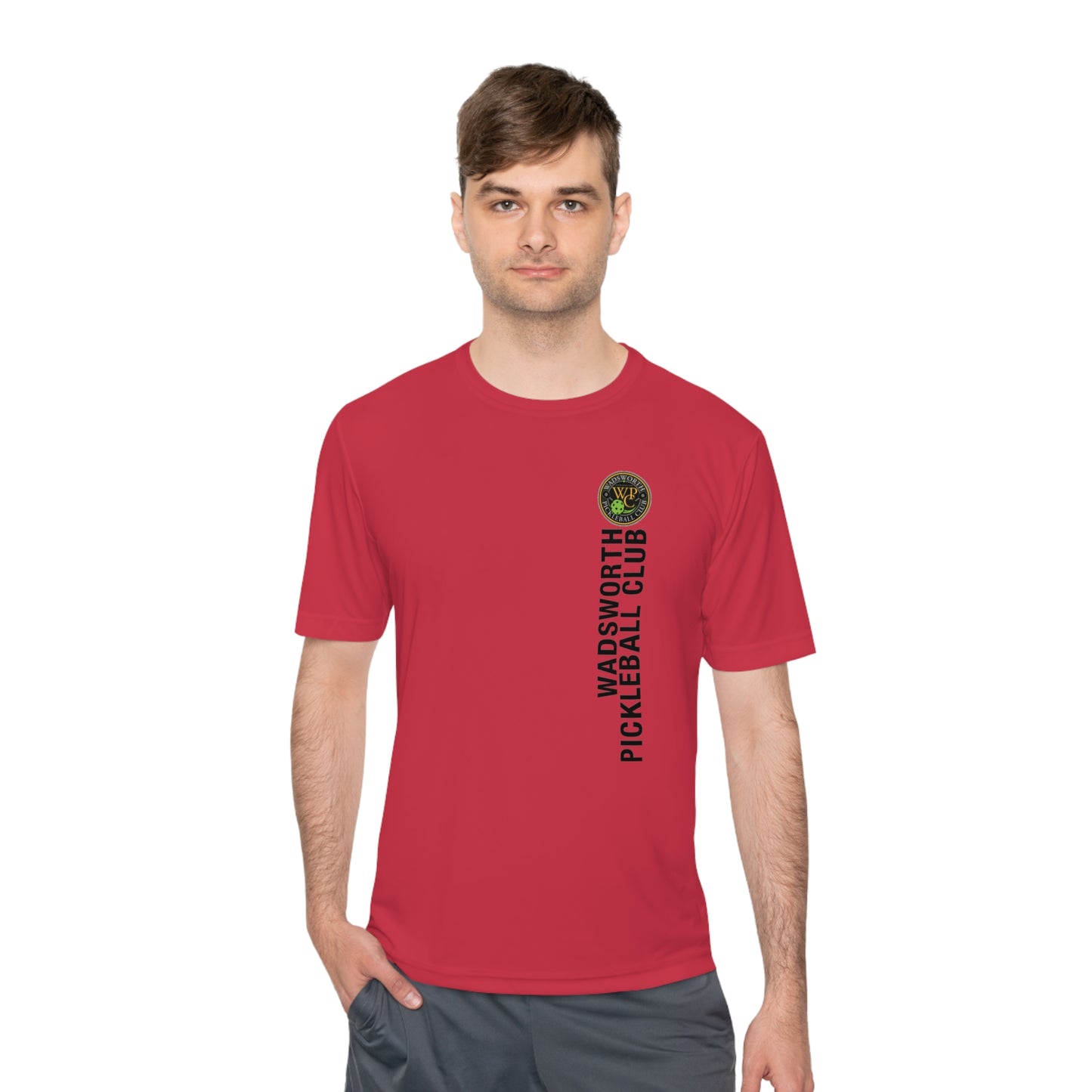 WPC COLOR VERTICAL LOGO SPORT-TEK (FRONT & LOGO BACK) - Unisex Moisture Wicking Tee