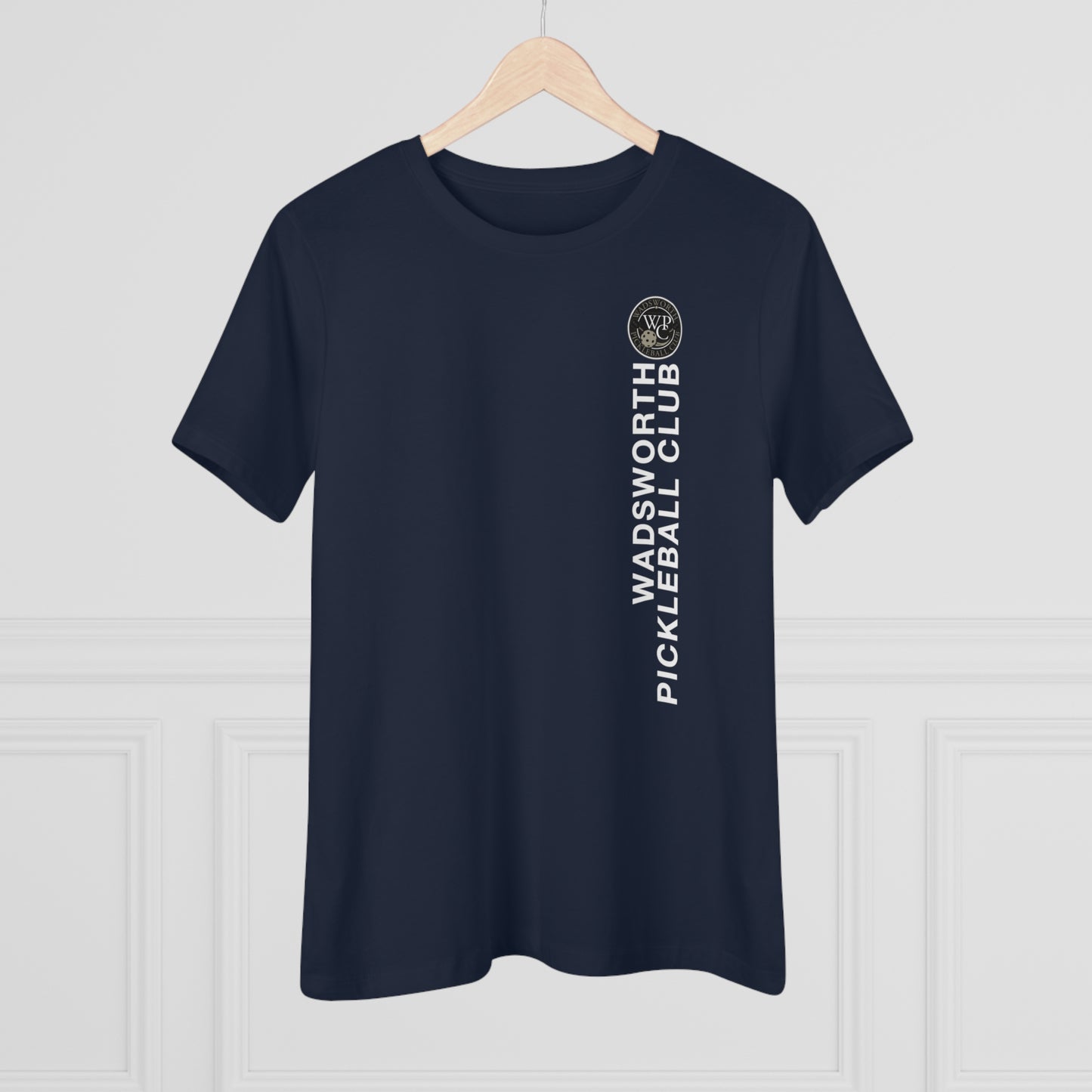WPC VERTICAL WHITE, Relaxed Fit Women's T-shirt