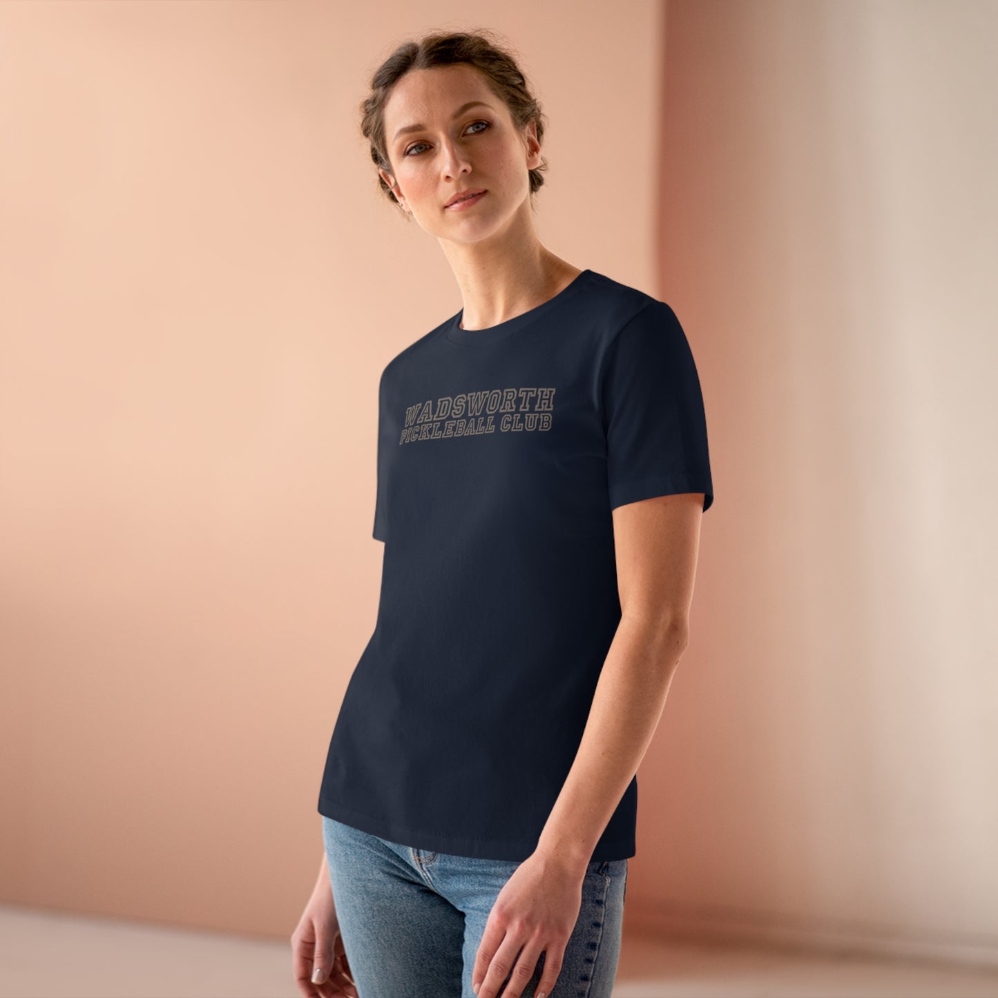 WPC COLLEGE FONT, Relaxed Fit Women's T-shirt