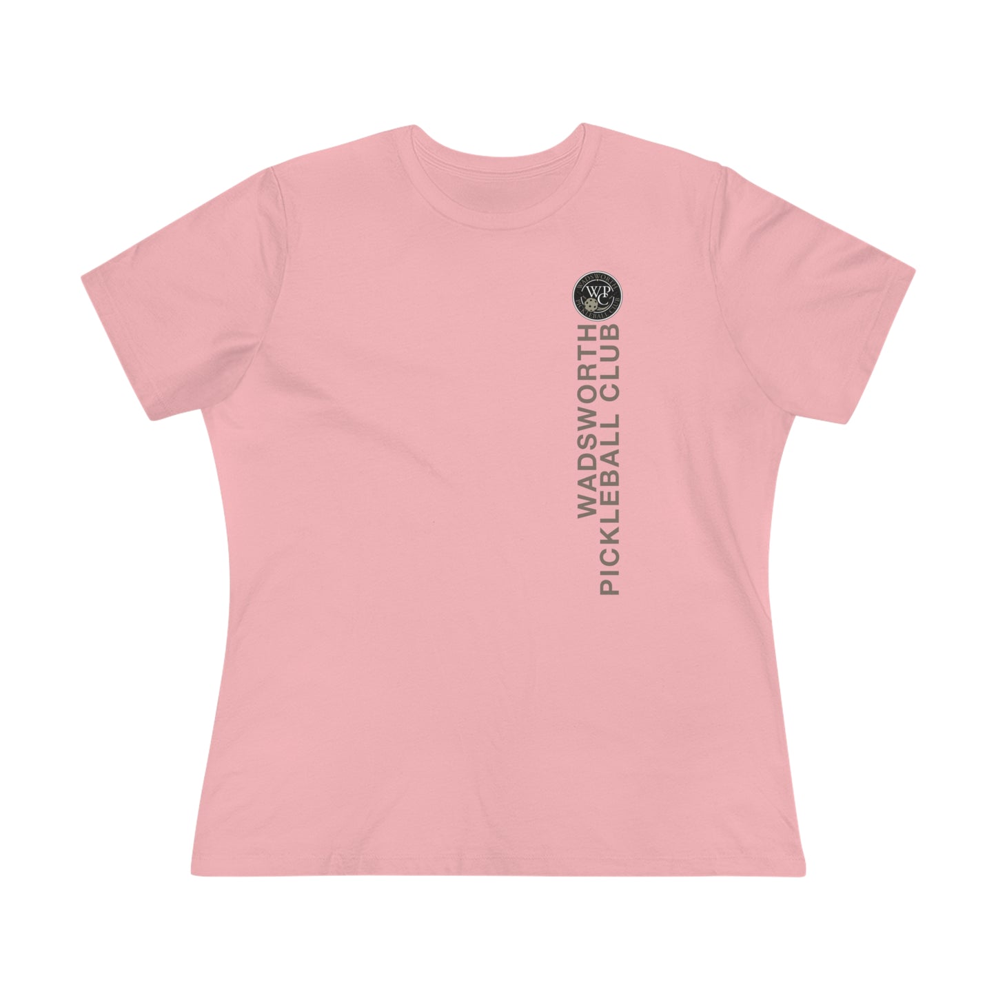 WPC VERTICAL GRAY WHITE, Relaxed Fit Women's T-shirt