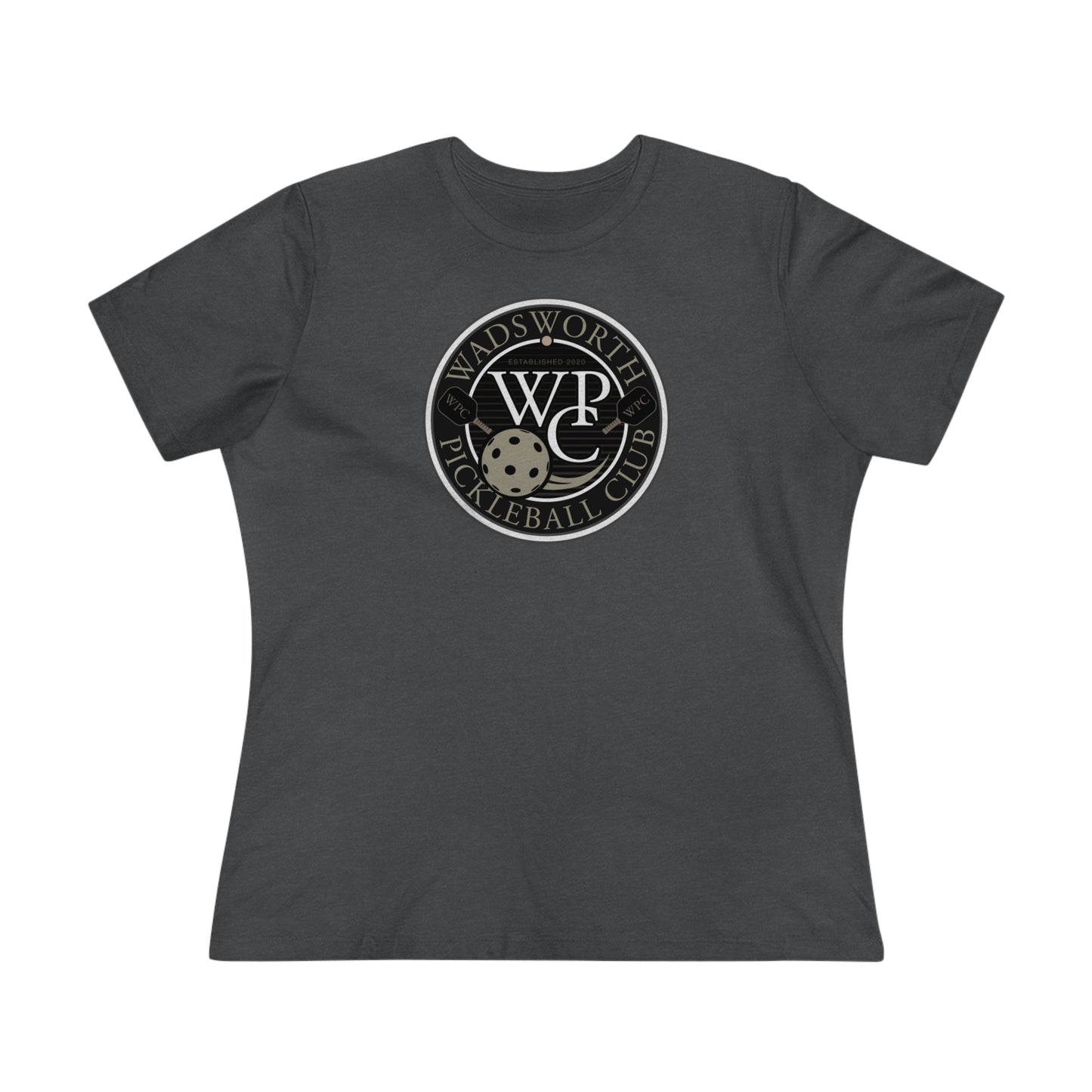WPC GRAY WHITE, Relaxed Fit Women's T-shirt
