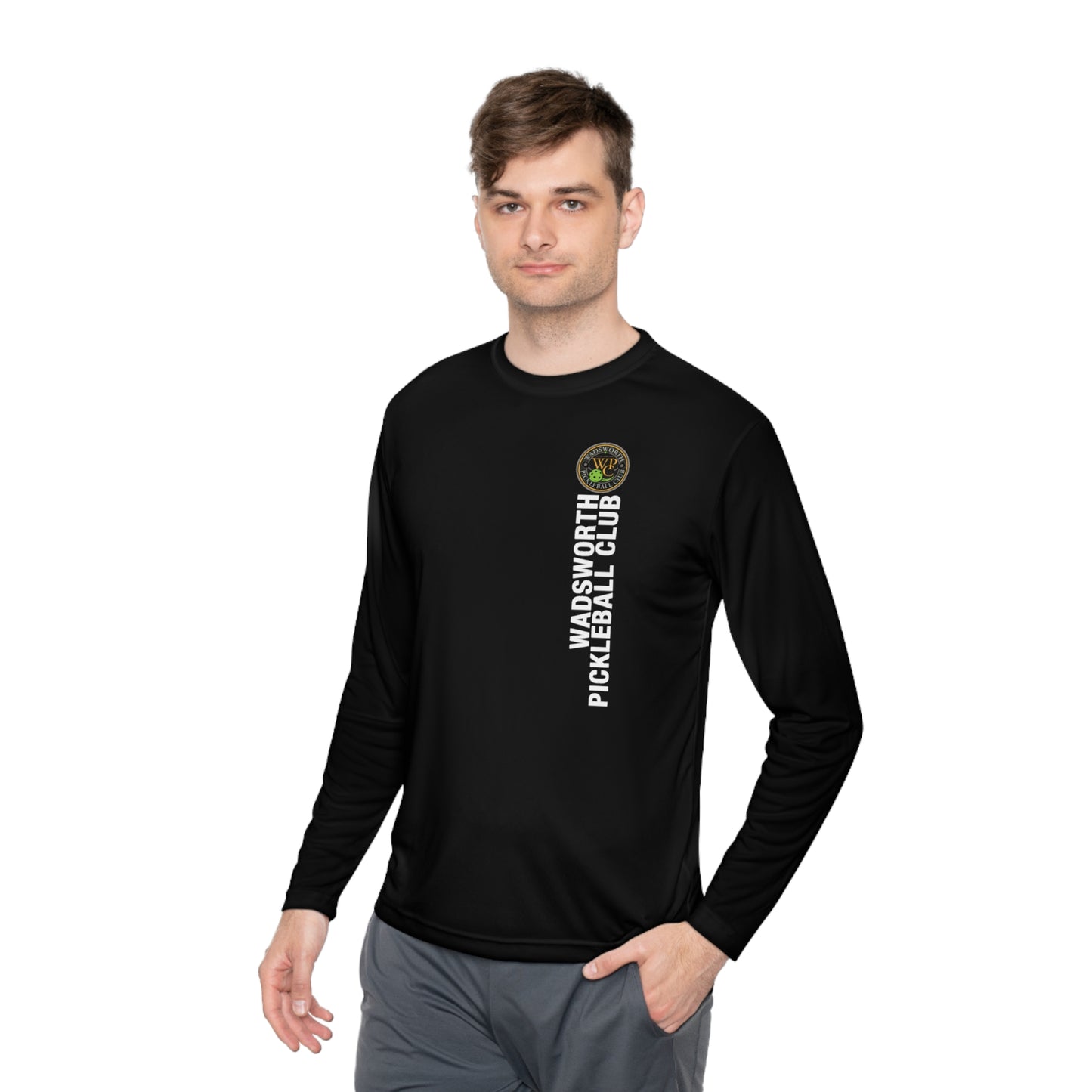 WPC COLOR VERTICAL LOGO SPORT-TEK (FRONT & BACK) - Unisex Lightweight Long Sleeve Tee