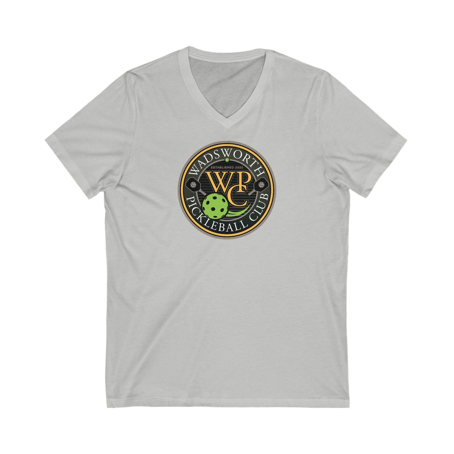 WPC COLOR LOGO (FRONT ONLY) - Unisex Jersey Short Sleeve V-Neck Tee