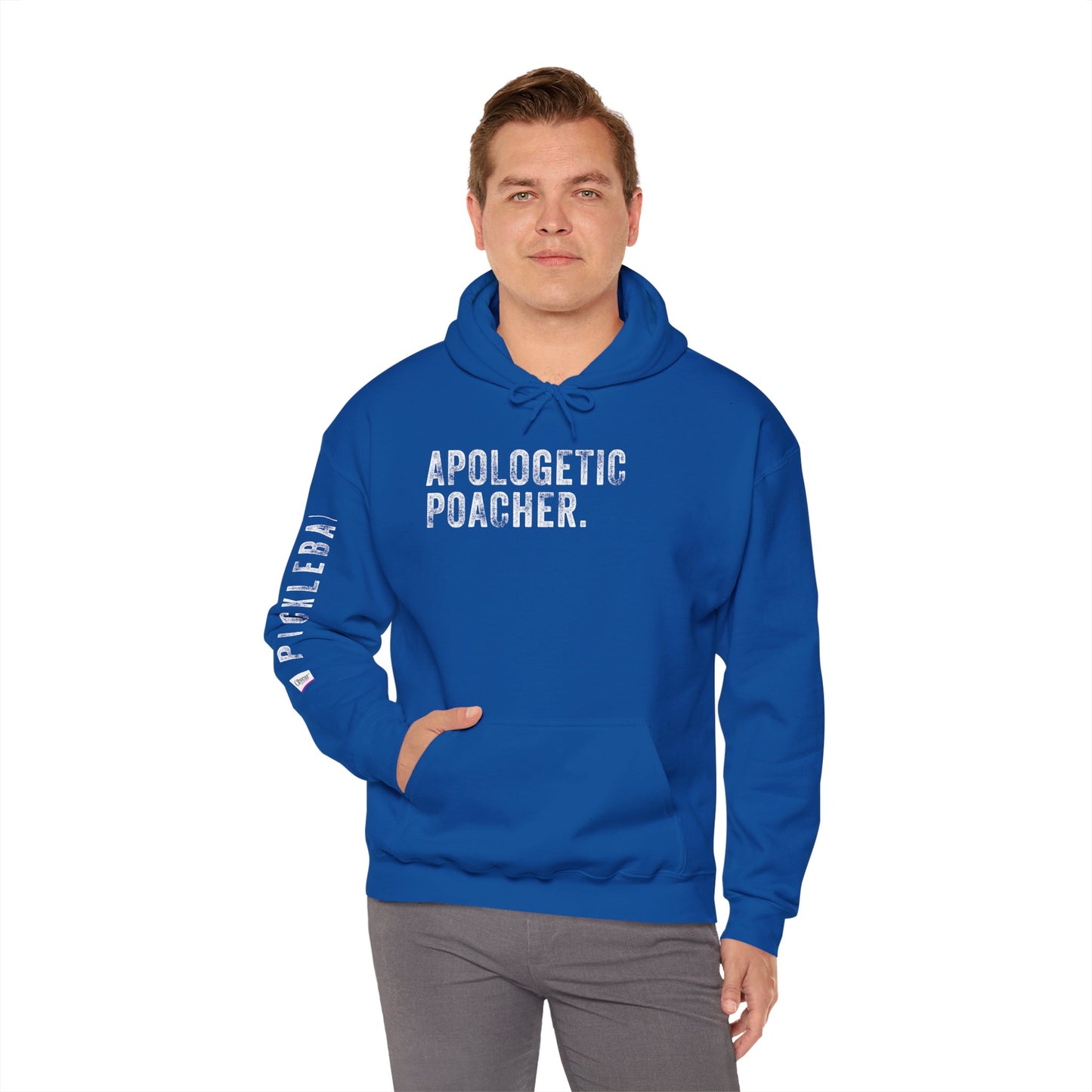 APOLOGETIC POACHER, Unisex Heavy Blend™ Hooded Sweatshirt