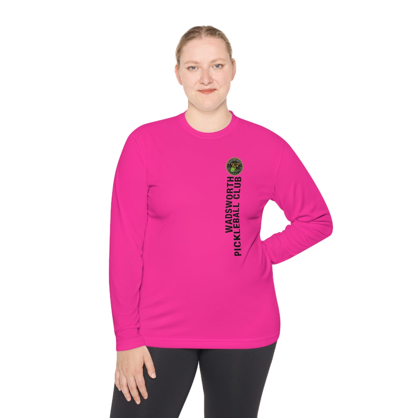 WPC COLOR VERTICAL LOGO SPORT-TEK (FRONT & BACK) - Unisex Lightweight Long Sleeve Tee