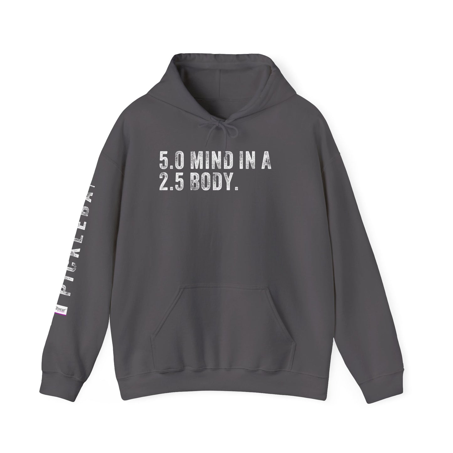 5.0 MIND IN A 2.5 BODY, Unisex Heavy Blend™ Hooded Sweatshirt