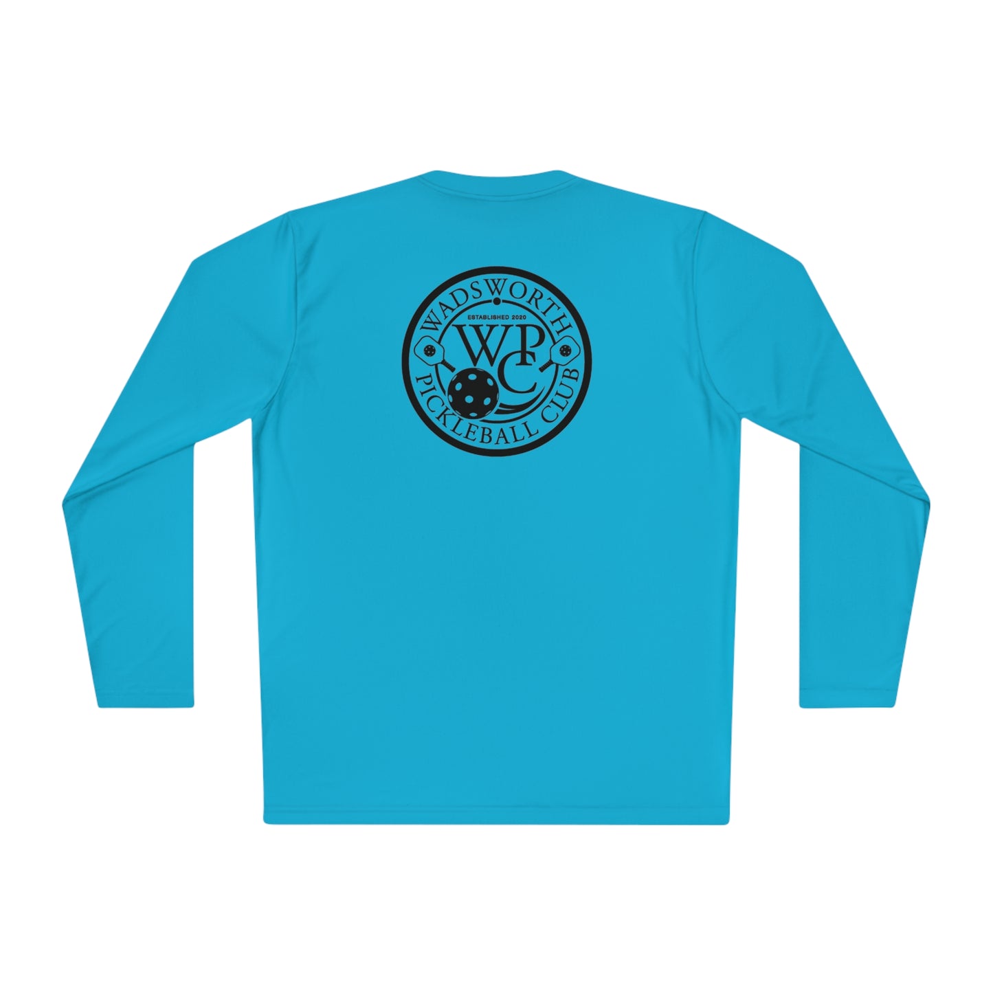 WPC WHITE-BLACK VERTICAL LOGO SPORT-TEK (FRONT & BACK) - Unisex Lightweight Long Sleeve Tee