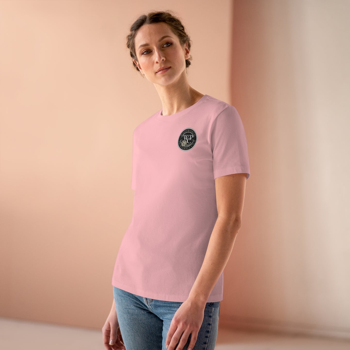WPC GRAY WHITE, Relaxed Fit Women's T-shirt