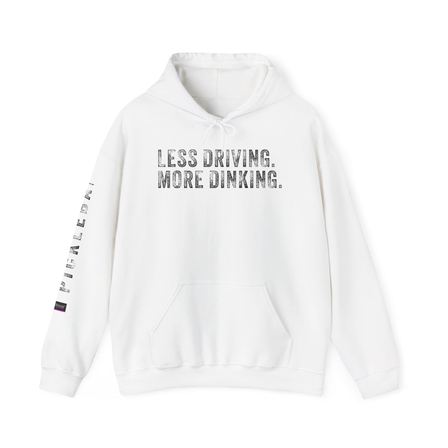 LESS DRIVING. MORE DINKING. Unisex Heavy Blend™ Hooded Sweatshirt
