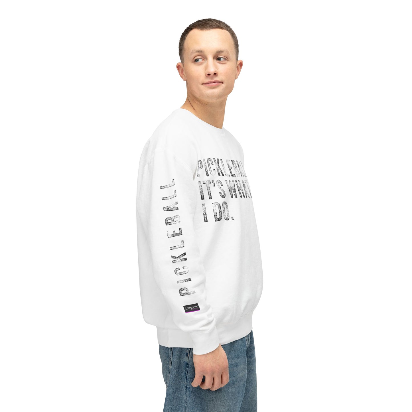 PICKLEBALL, IT'S WHAT I DO., Unisex Lightweight Crewneck Sweatshirt