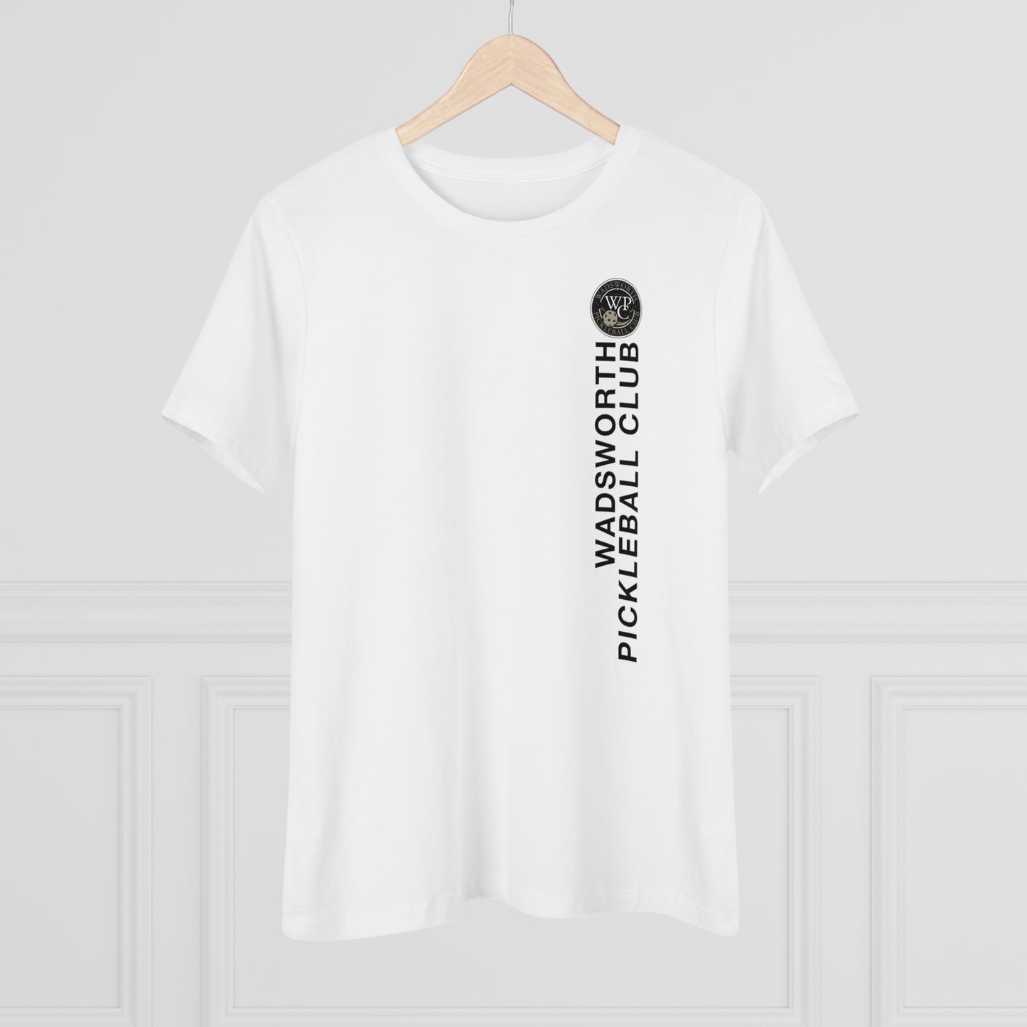 WPC VERTICAL WHITE, Relaxed Fit Women's T-shirt