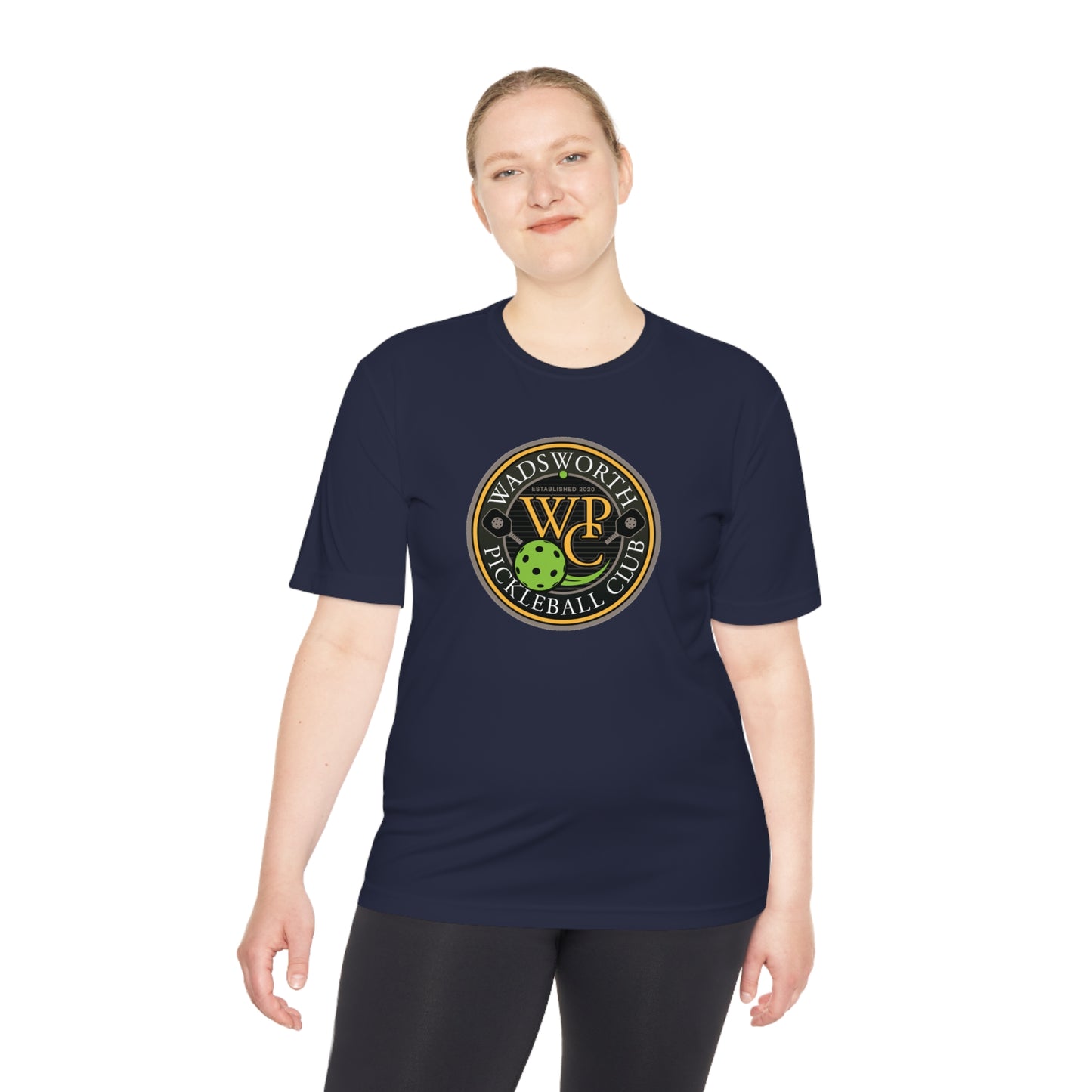 WPC COLOR LOGO SPORT-TEK (FRONT & PICKLEBALL BACK) - Unisex Moisture Wicking Tee