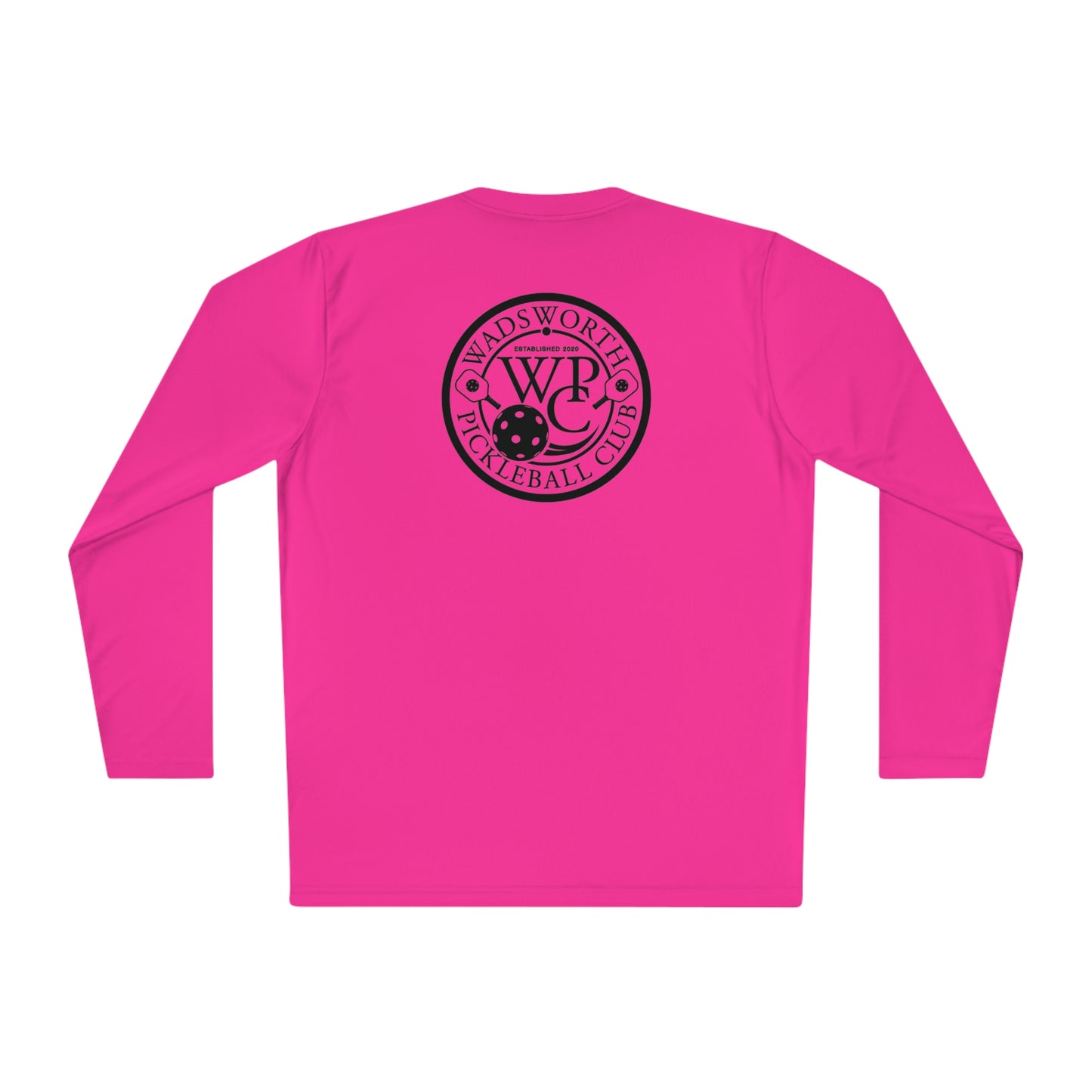 WPC WHITE-BLACK VERTICAL LOGO SPORT-TEK (FRONT & BACK) - Unisex Lightweight Long Sleeve Tee
