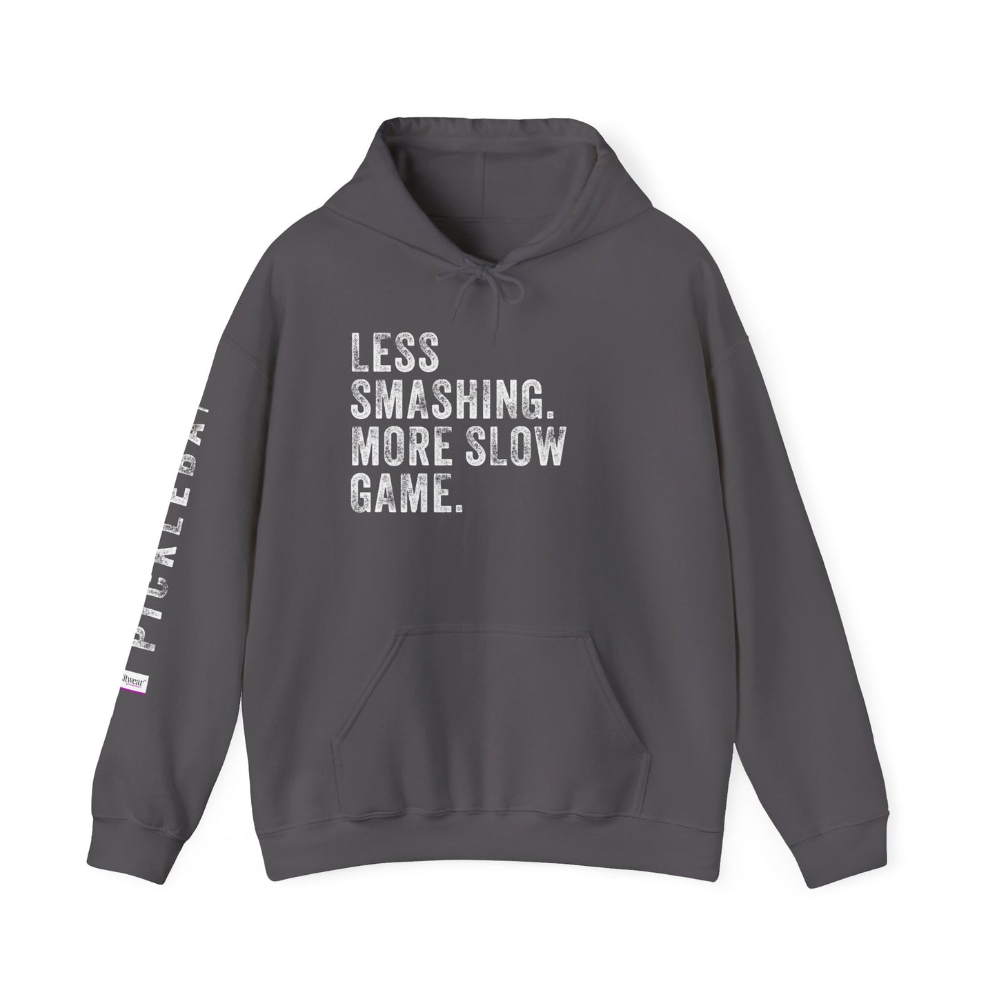 LESS SMASHING. MORE SLOW GAME. Unisex Heavy Blend™ Hooded Sweatshirt