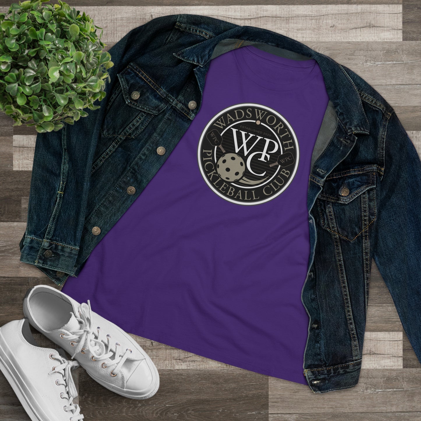 WPC GRAY WHITE, Relaxed Fit Women's T-shirt