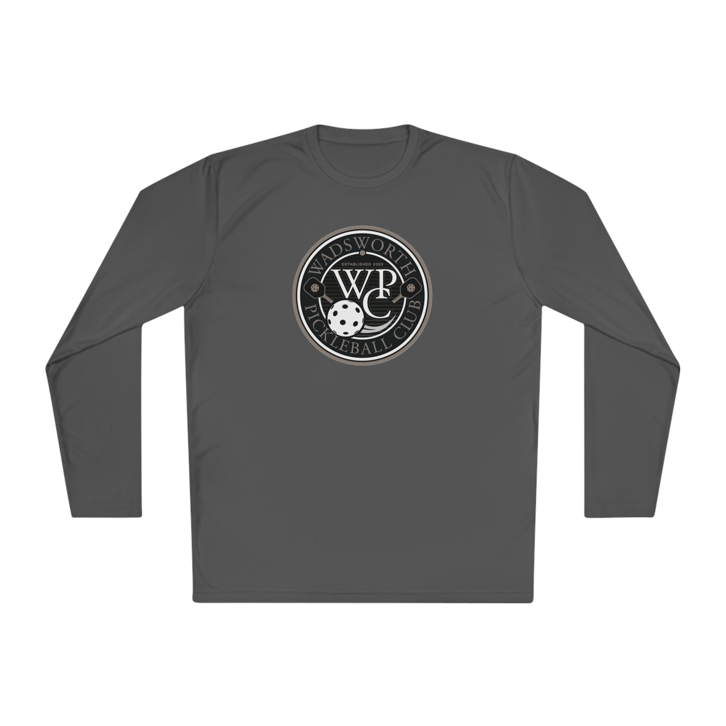 WPC GRAY LOGO SPORT-TEK (FRONT & PICKLEBALL BACK) - Unisex Lightweight Long Sleeve Tee