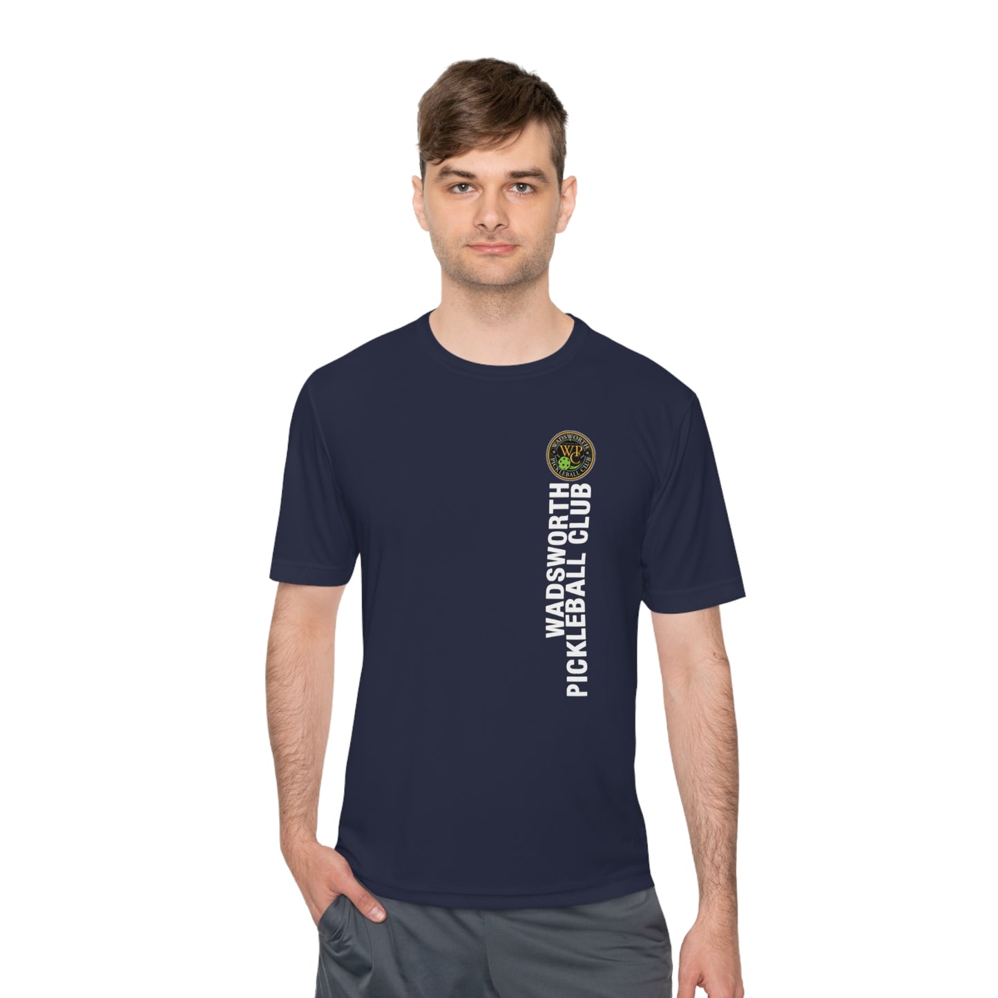 WPC COLOR VERTICAL LOGO SPORT-TEK (FRONT & LOGO BACK) - Unisex Moisture Wicking Tee