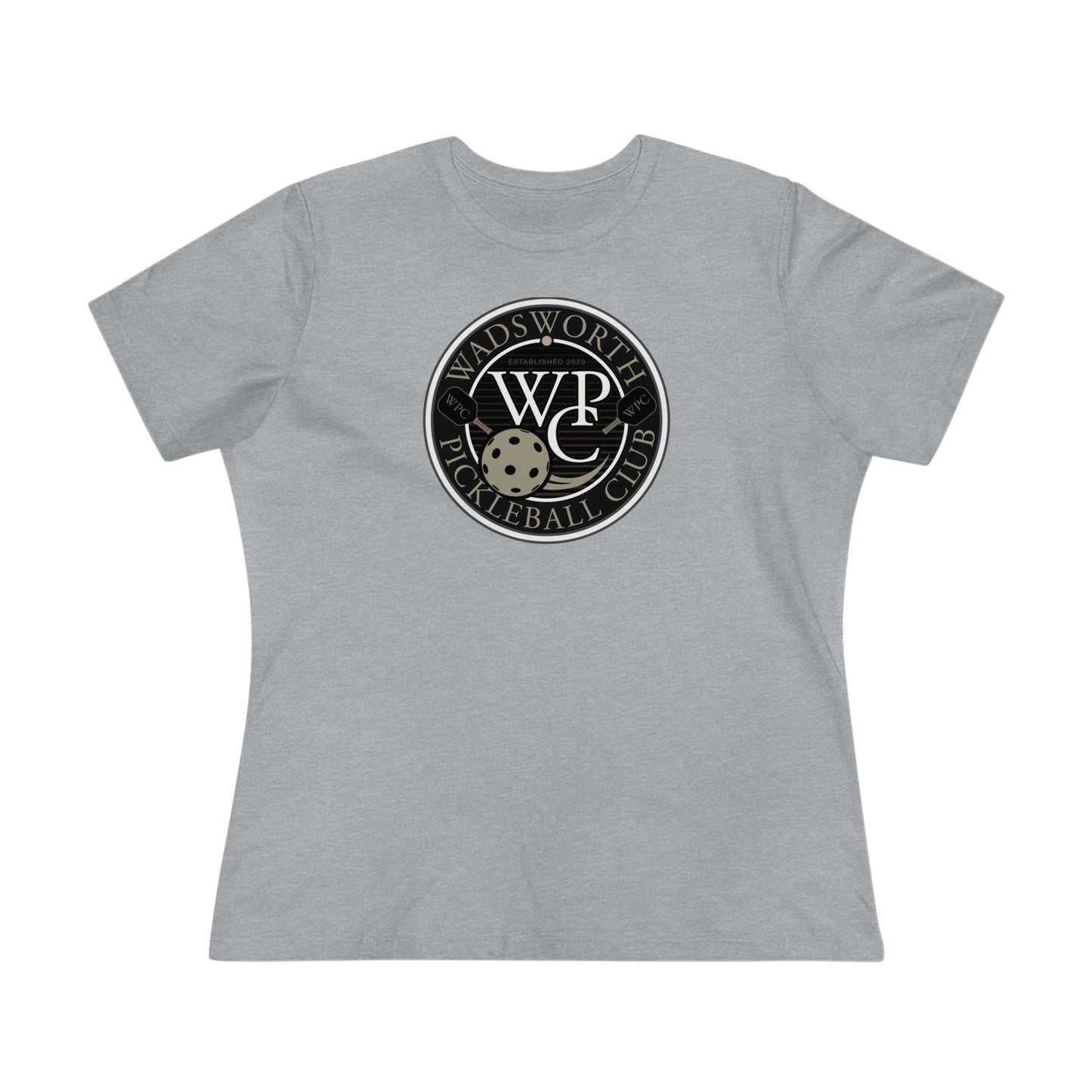 WPC GRAY WHITE, Relaxed Fit Women's T-shirt